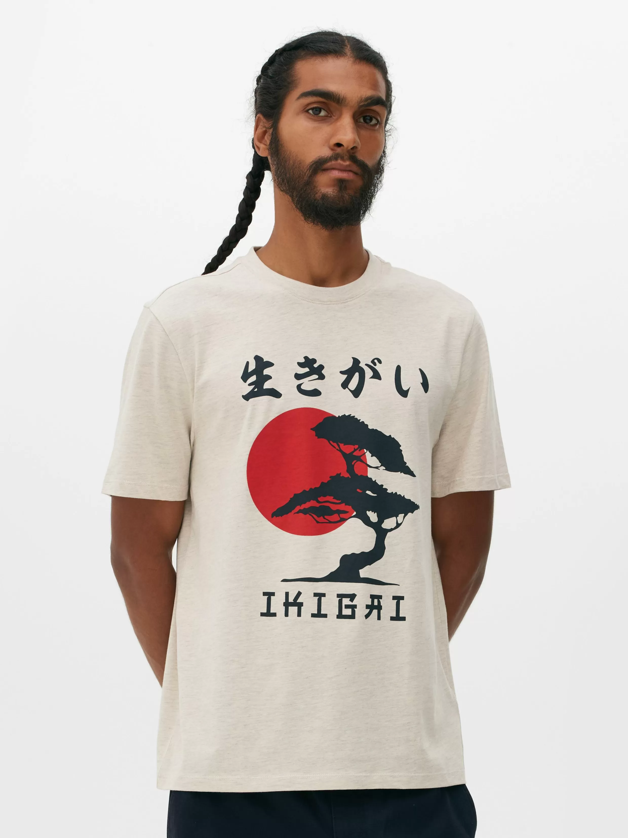 Fashion Japanese Tree Print T-Shirt Tops And T-Shirts