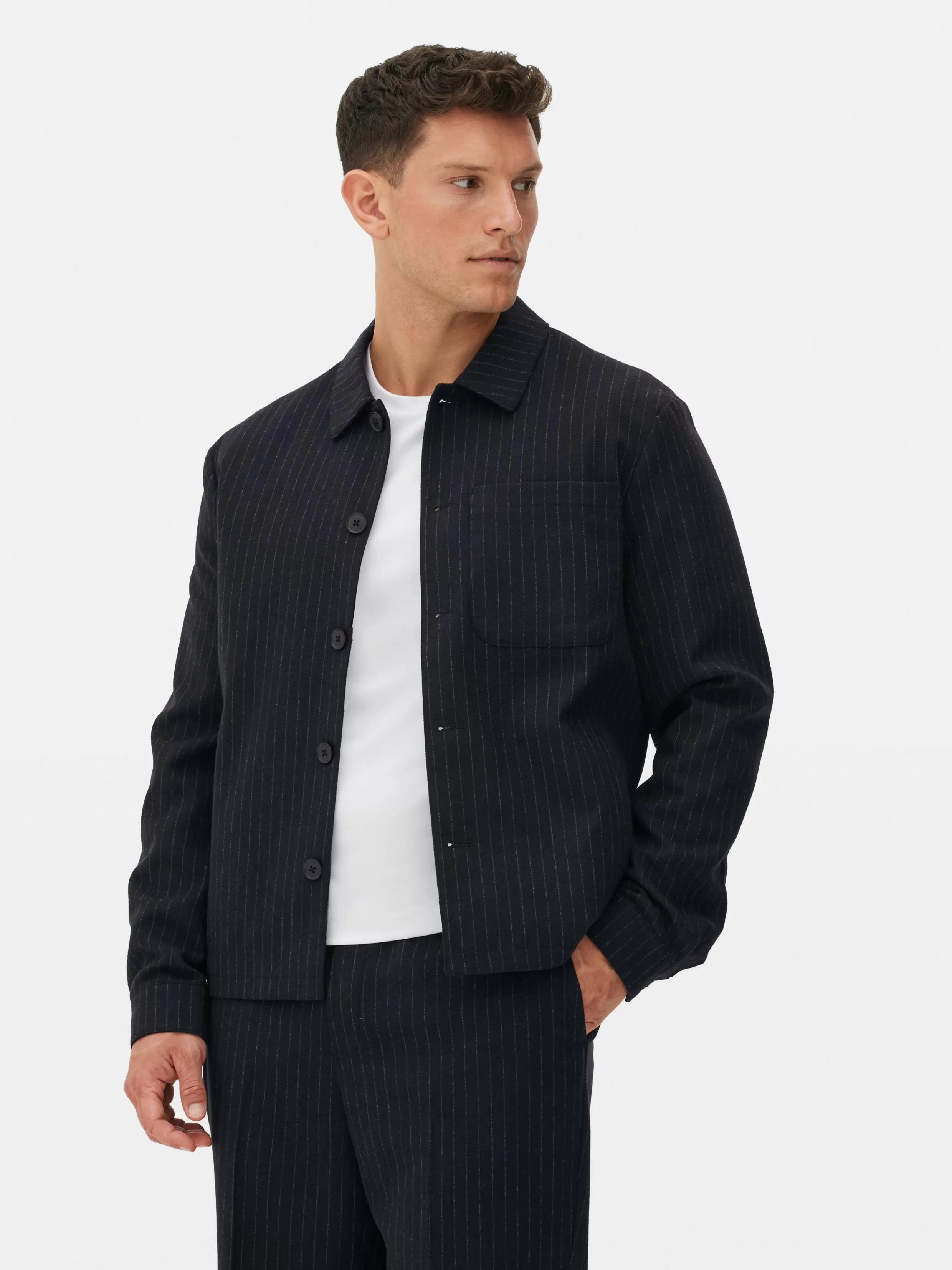 Clearance Kem Pinstripe Jacket Coats And Jackets