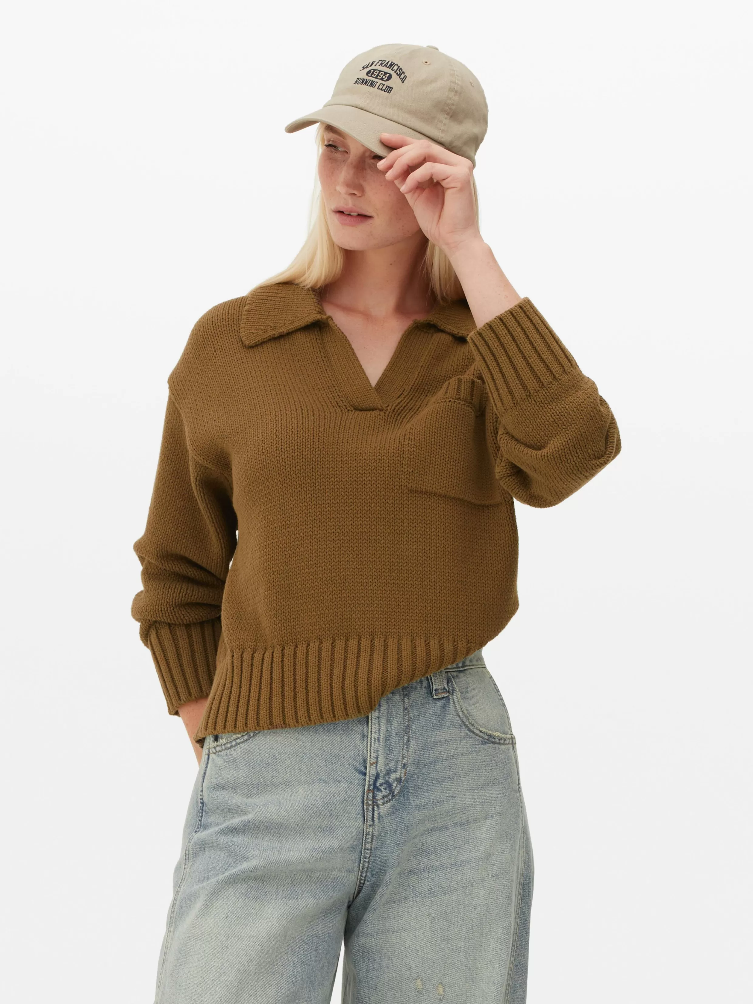 Outlet Knit Polo Sweater Women Sweaters And Cardigans