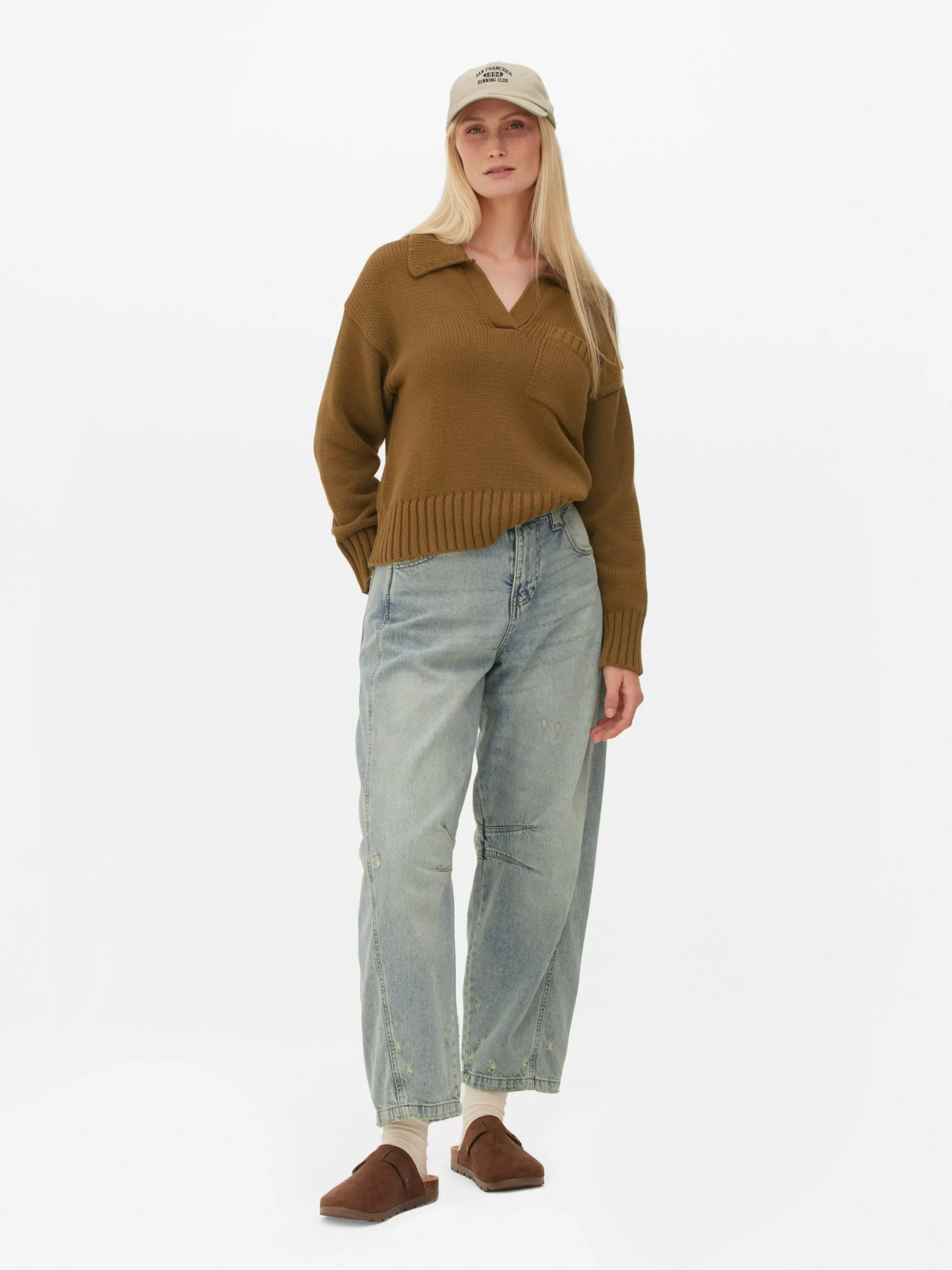 Outlet Knit Polo Sweater Women Sweaters And Cardigans