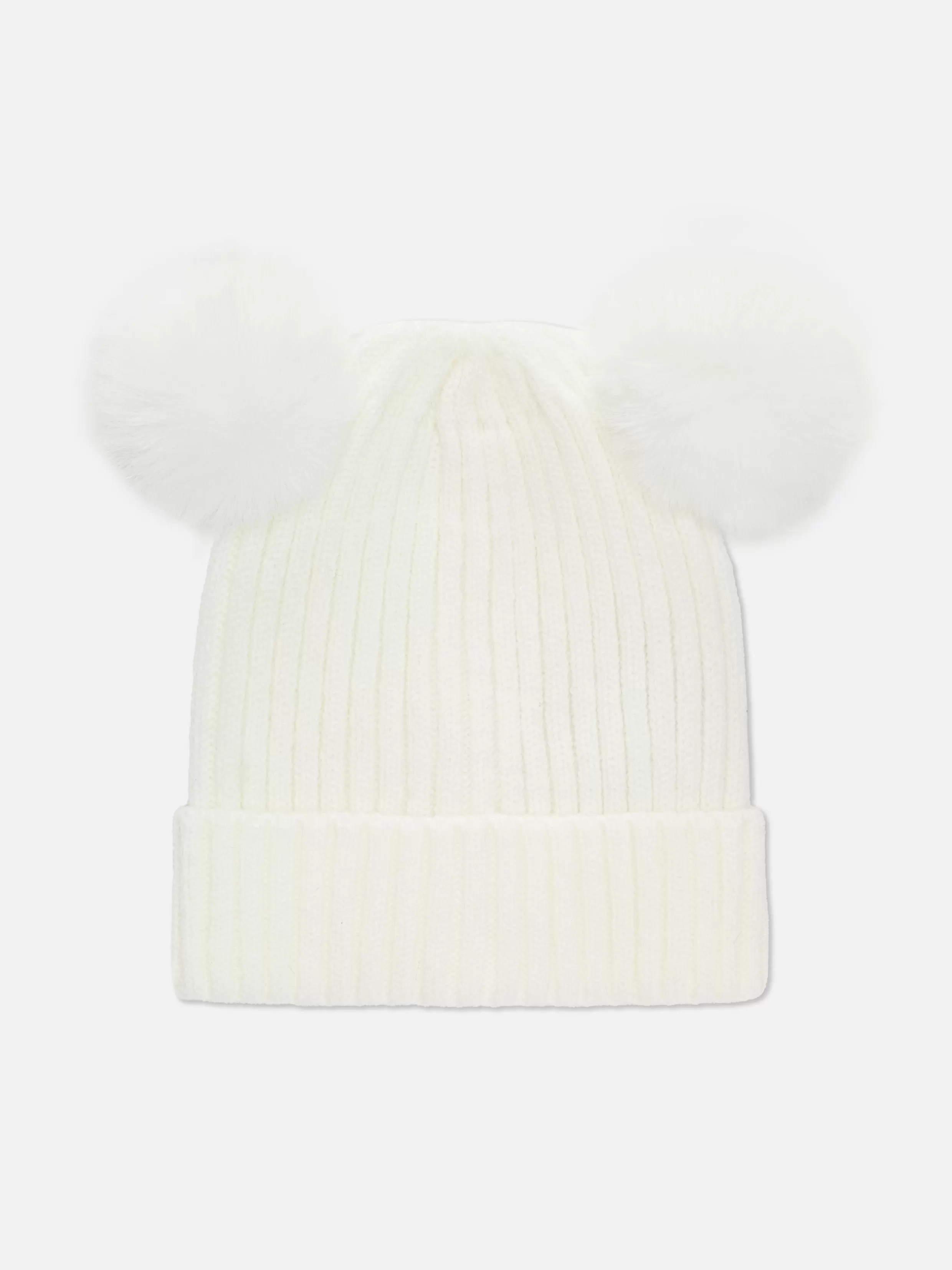 Cheap Knit Pompom Beanie Hats And Mittens