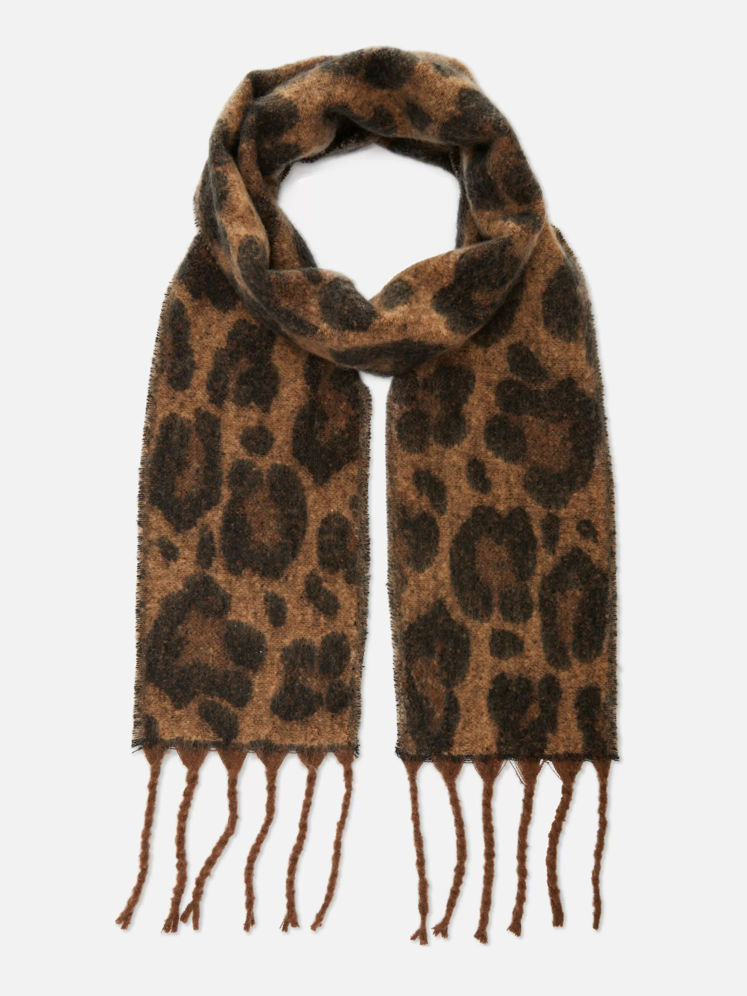 Fashion Leopard Brushed Skinny Scarf Women Hats, Gloves And Scarves