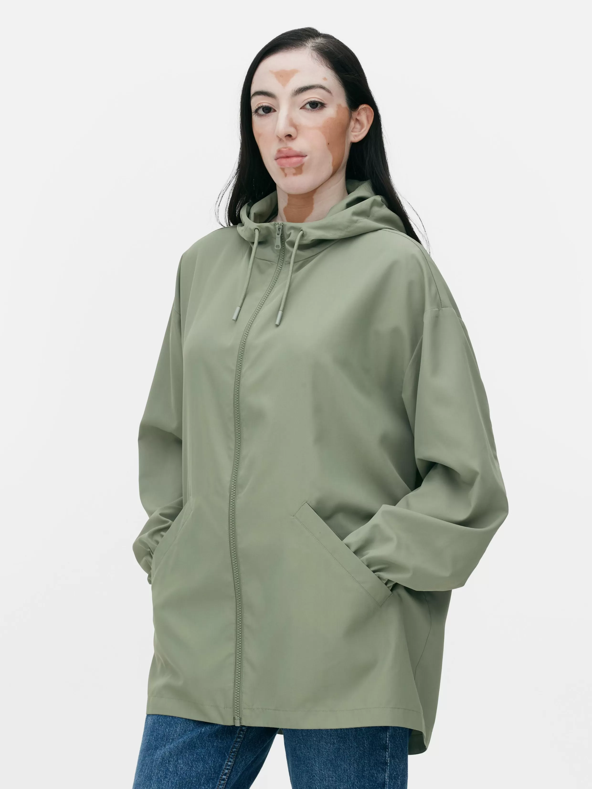 Shop Lightweight Hooded Raincoat Women Coats And Jackets