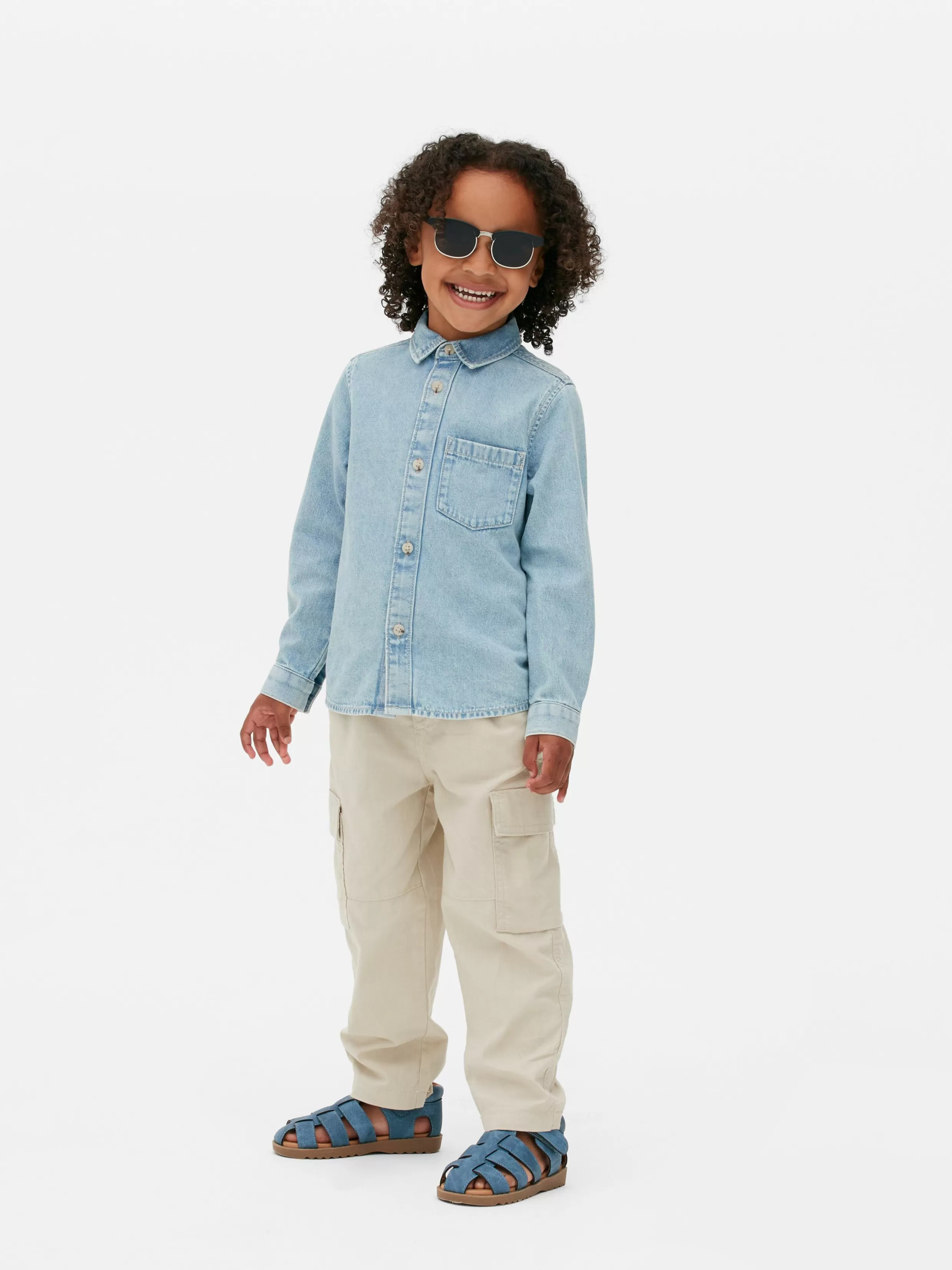 Store Linen Blend Cargo Pants Kids/BOY Pants