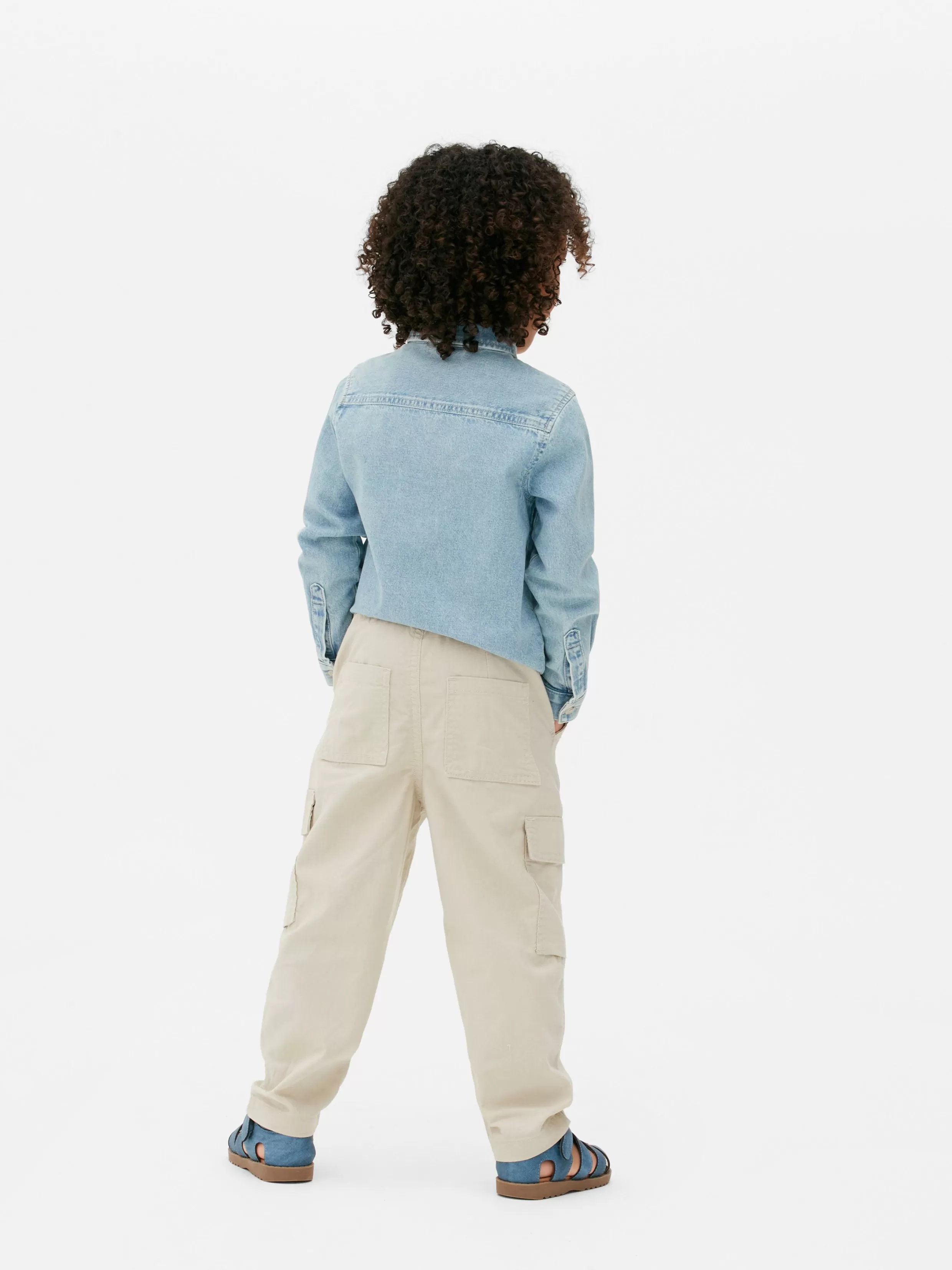 Store Linen Blend Cargo Pants Kids/BOY Pants