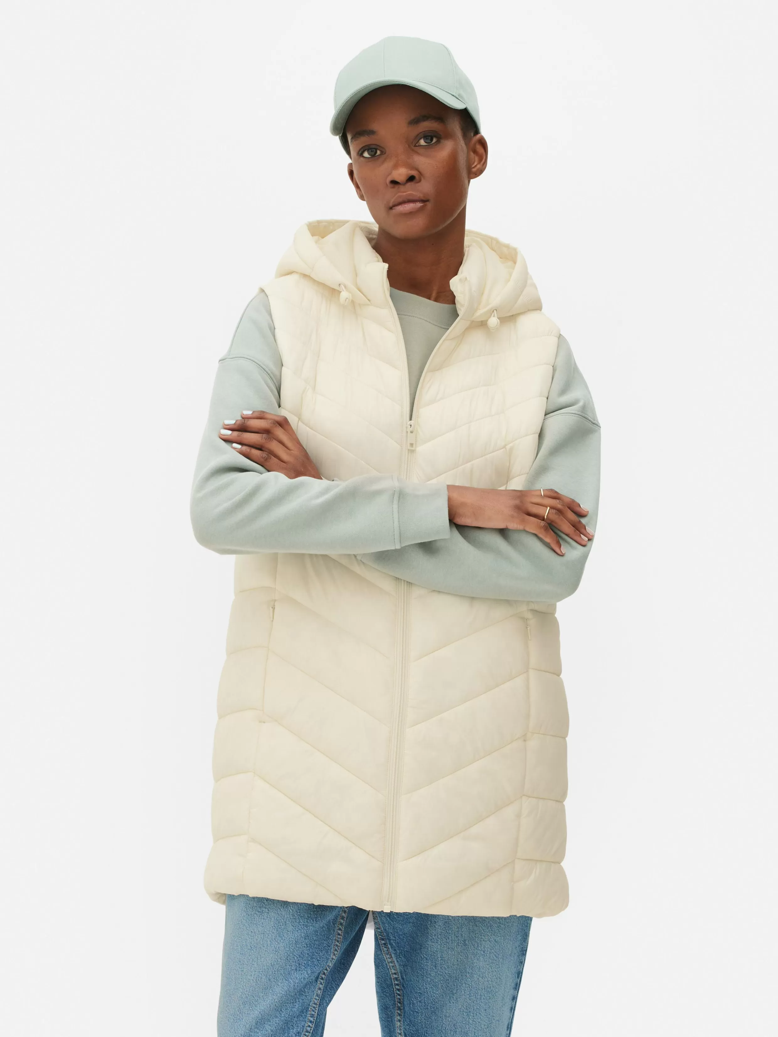 Sale Long Quilted Vest Women Coats And Jackets