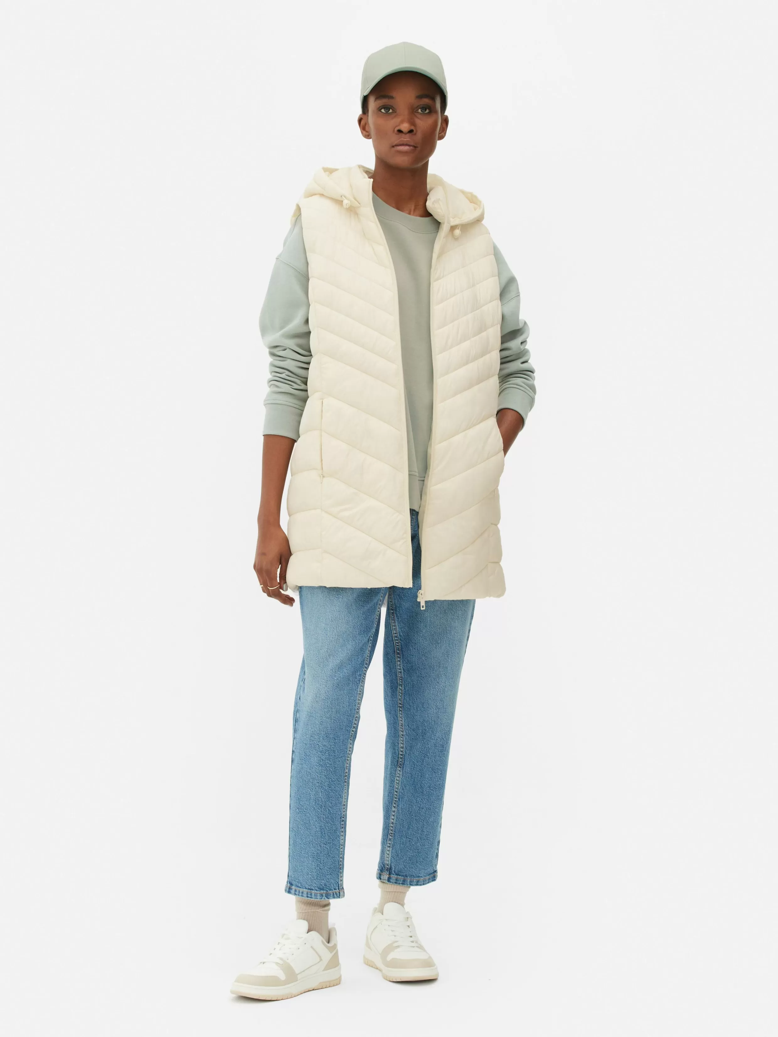 Sale Long Quilted Vest Women Coats And Jackets