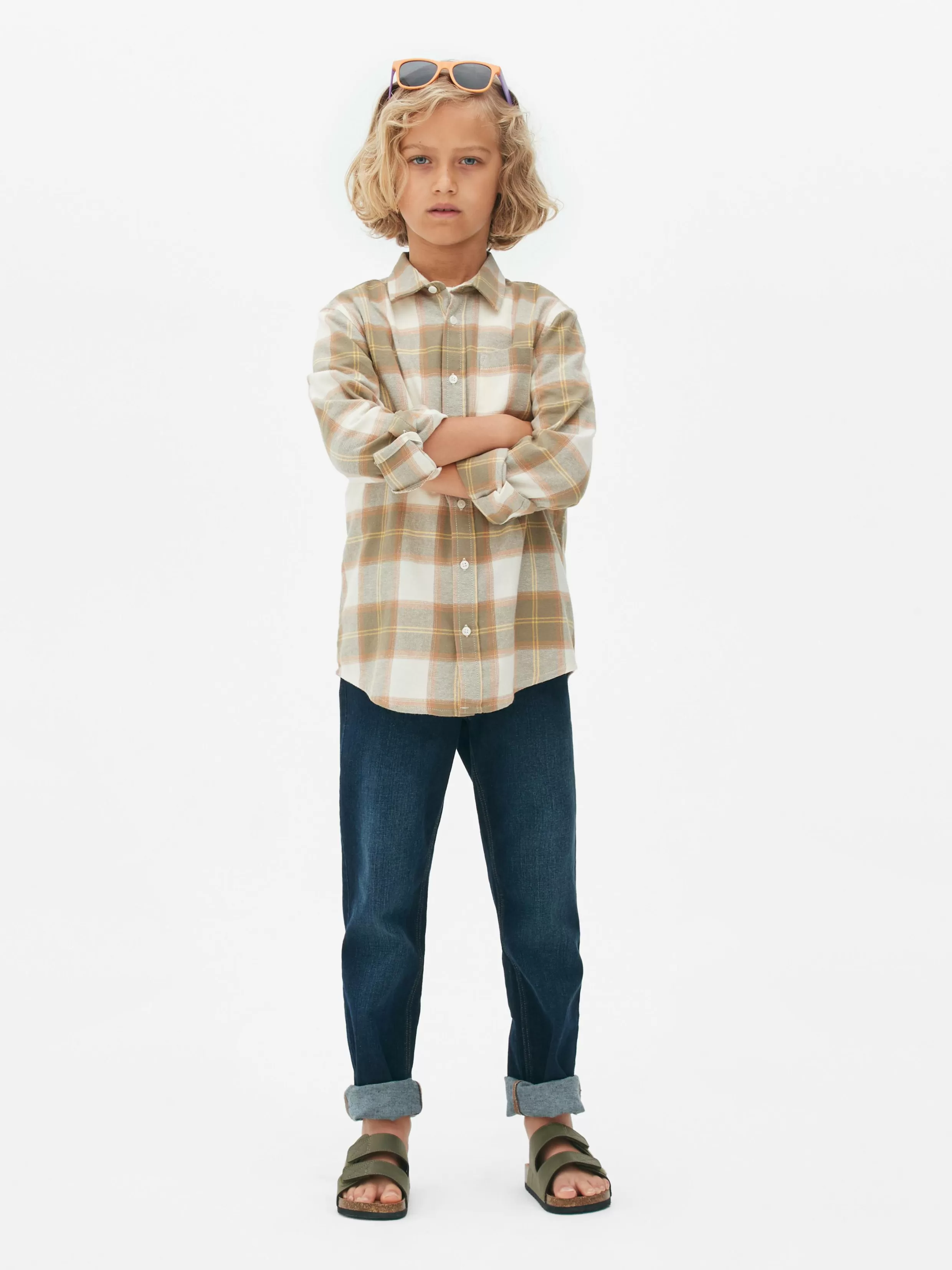 Shop Long Sleeve Check Shirt Kids/BOY Shirts