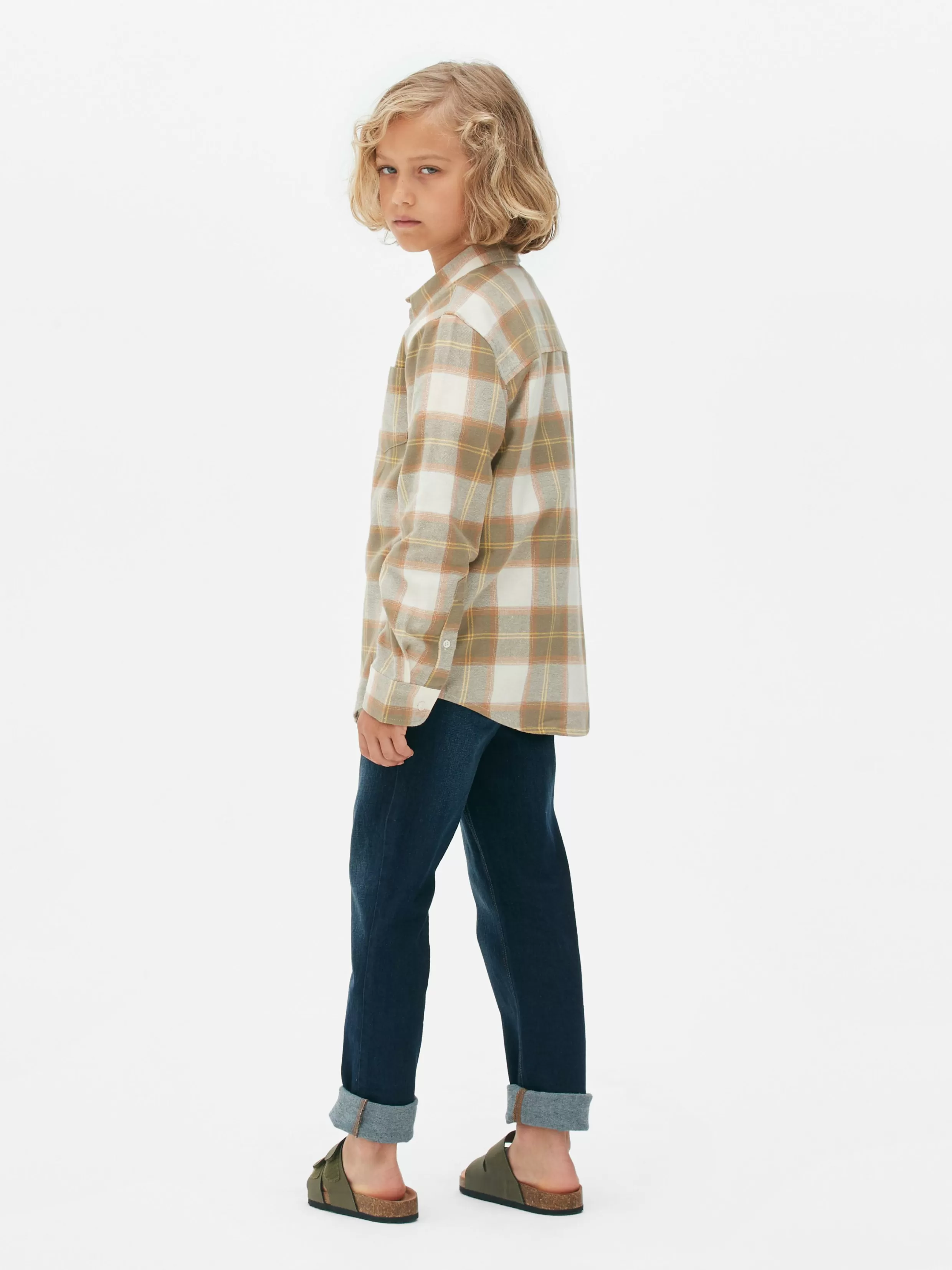 Shop Long Sleeve Check Shirt Kids/BOY Shirts