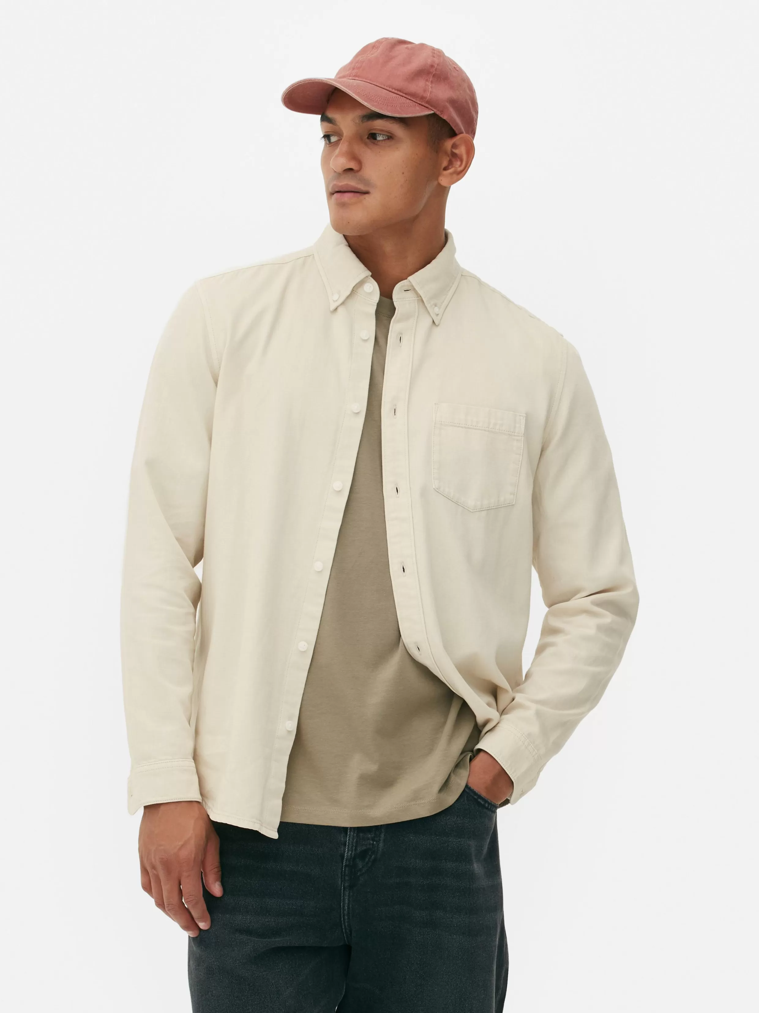 Sale Long Sleeve Cotton Twill Shirt Shirts