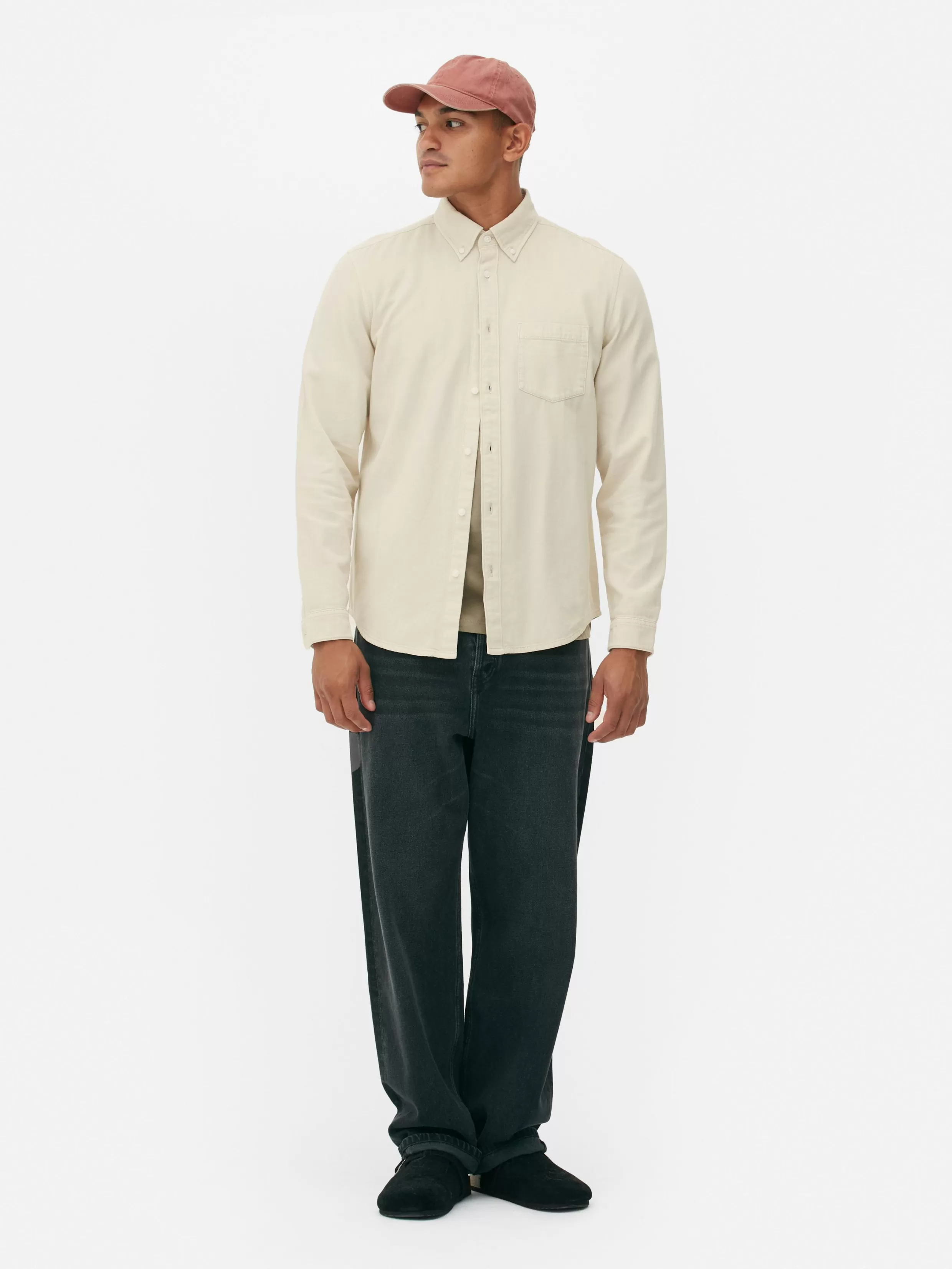 Sale Long Sleeve Cotton Twill Shirt Shirts