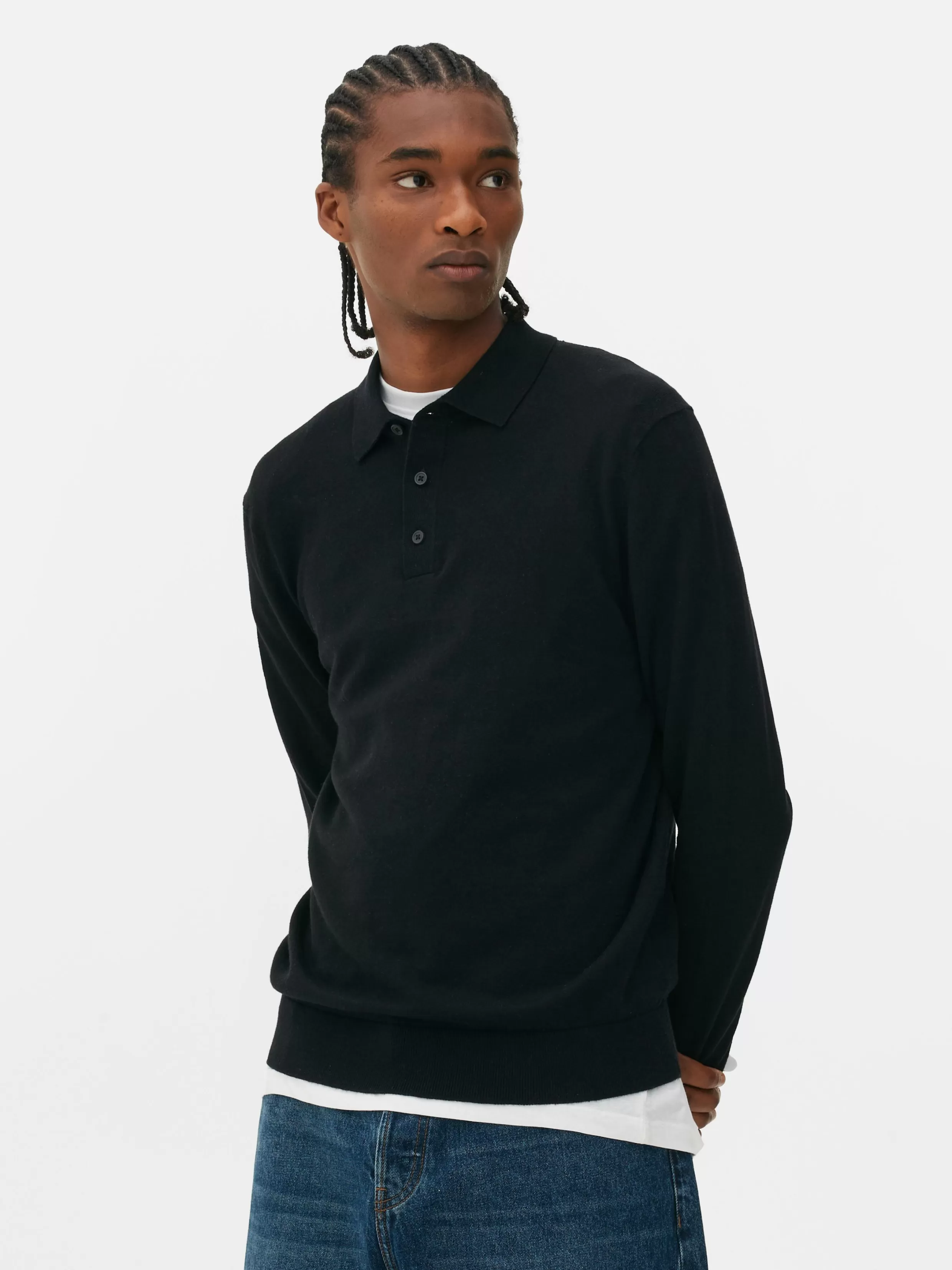 Shop Long Sleeve Polo Jumper Sweaters And Cardigans