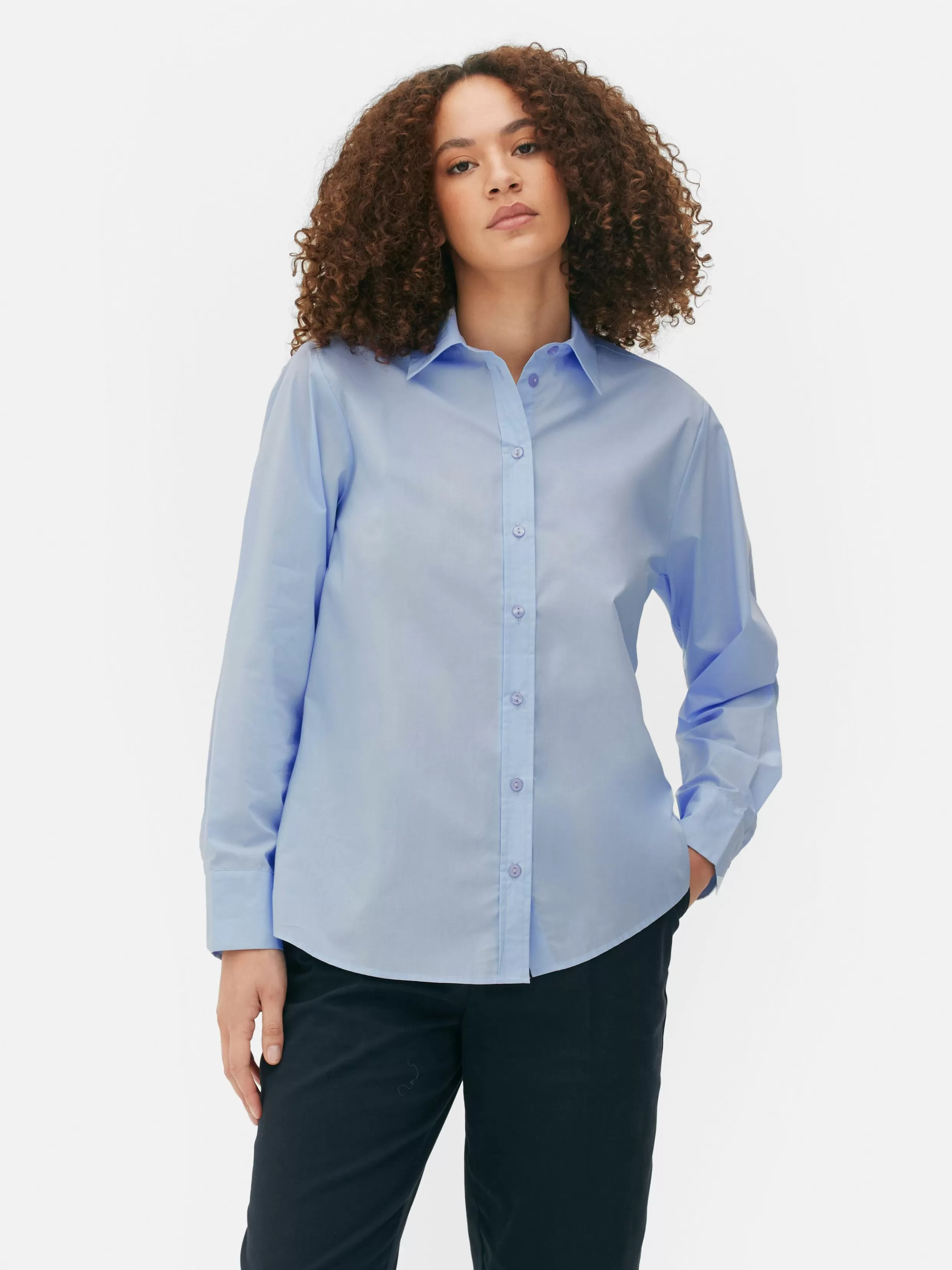 Discount Long Sleeve Poplin Shirt Women Shirts And Blouses