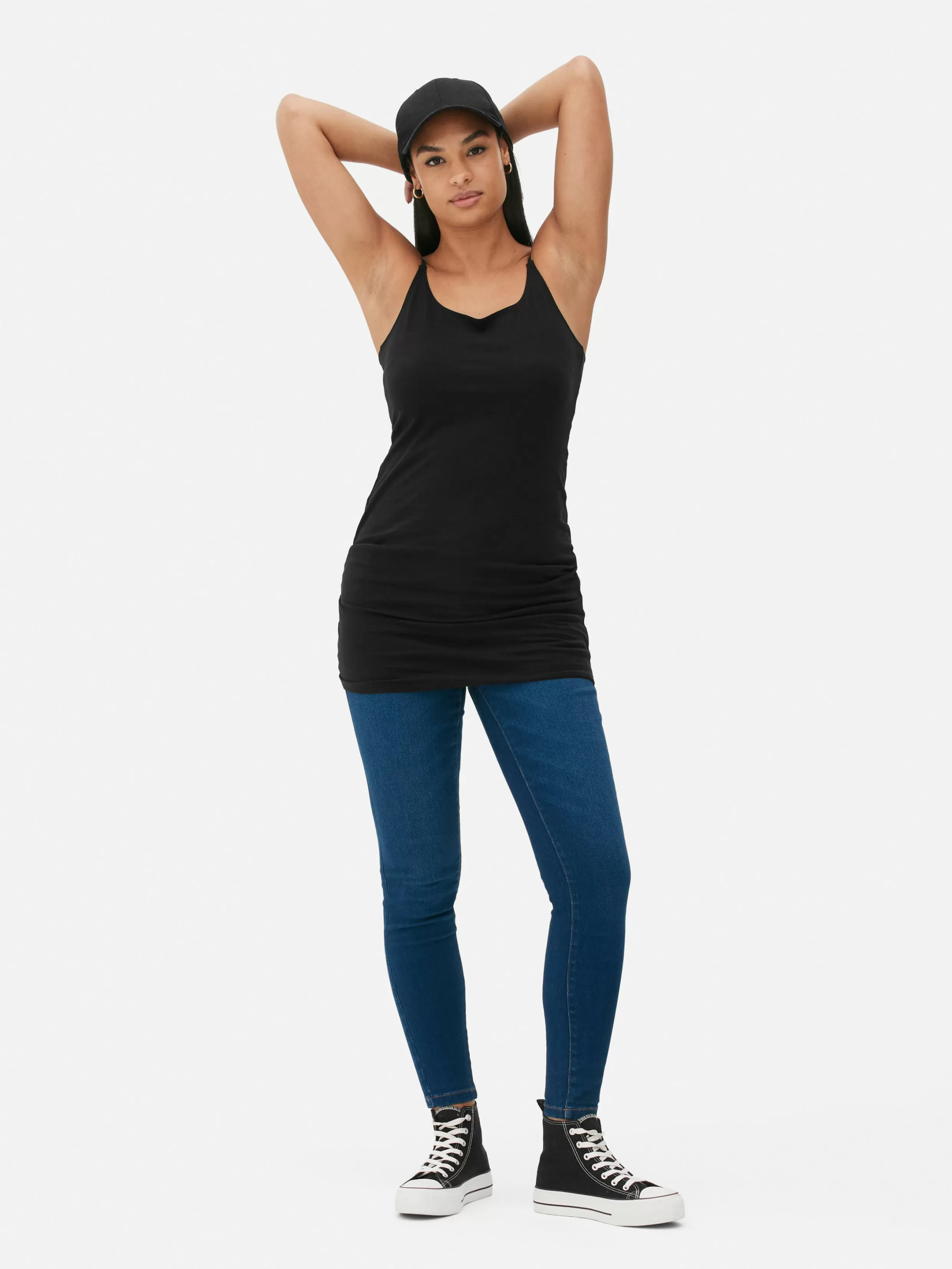 Flash Sale Longline Cami Women Tops And T-Shirts