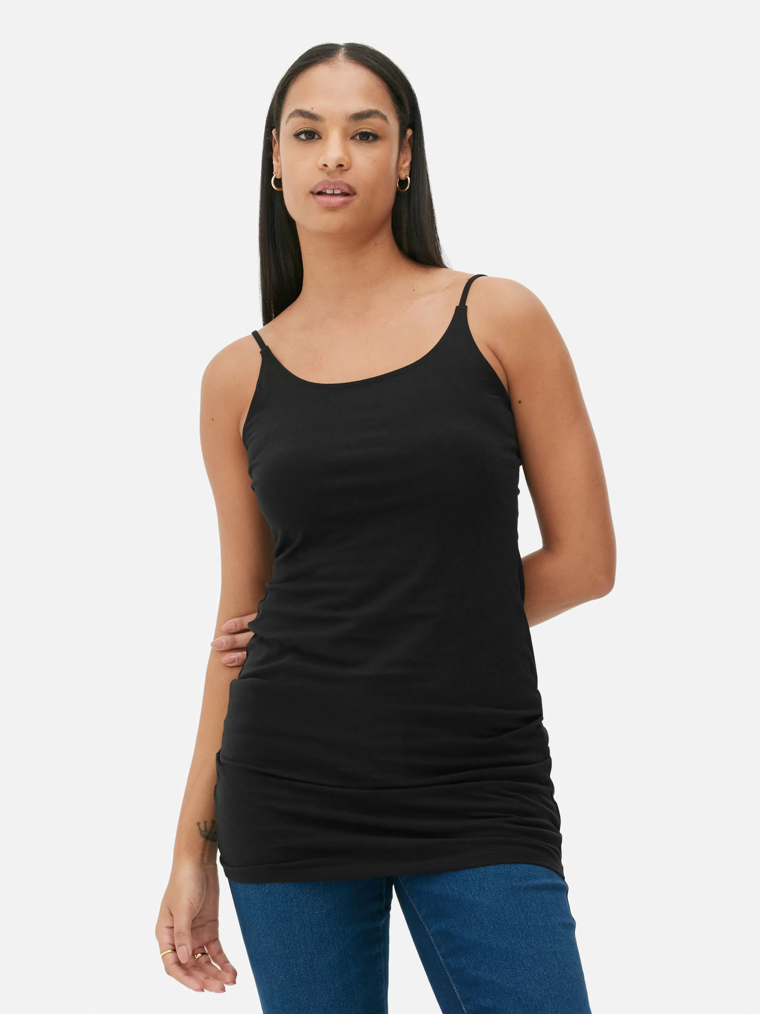 Flash Sale Longline Cami Women Tops And T-Shirts