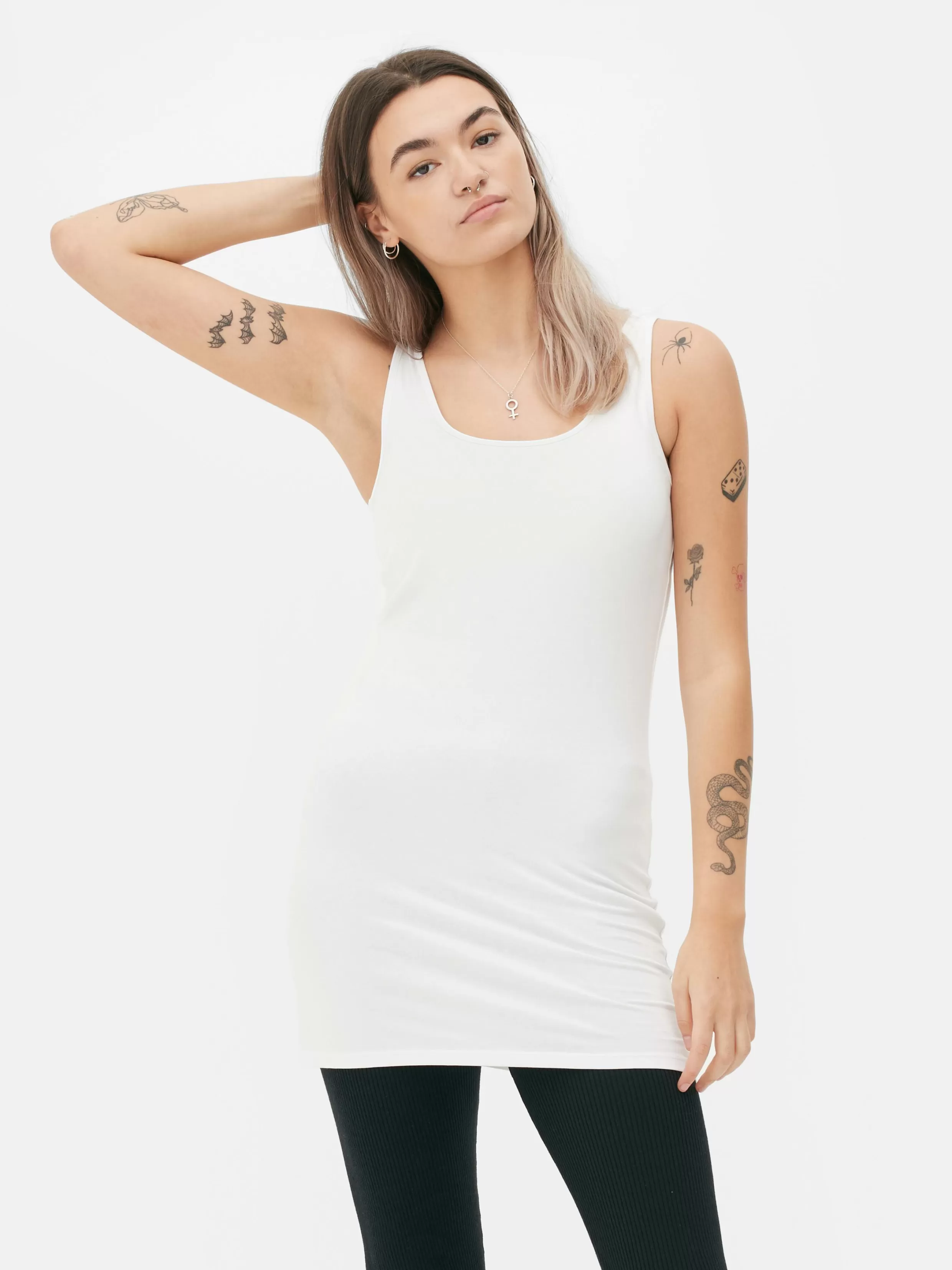 Best Sale Longline Stretch Tank Women Tops And T-Shirts