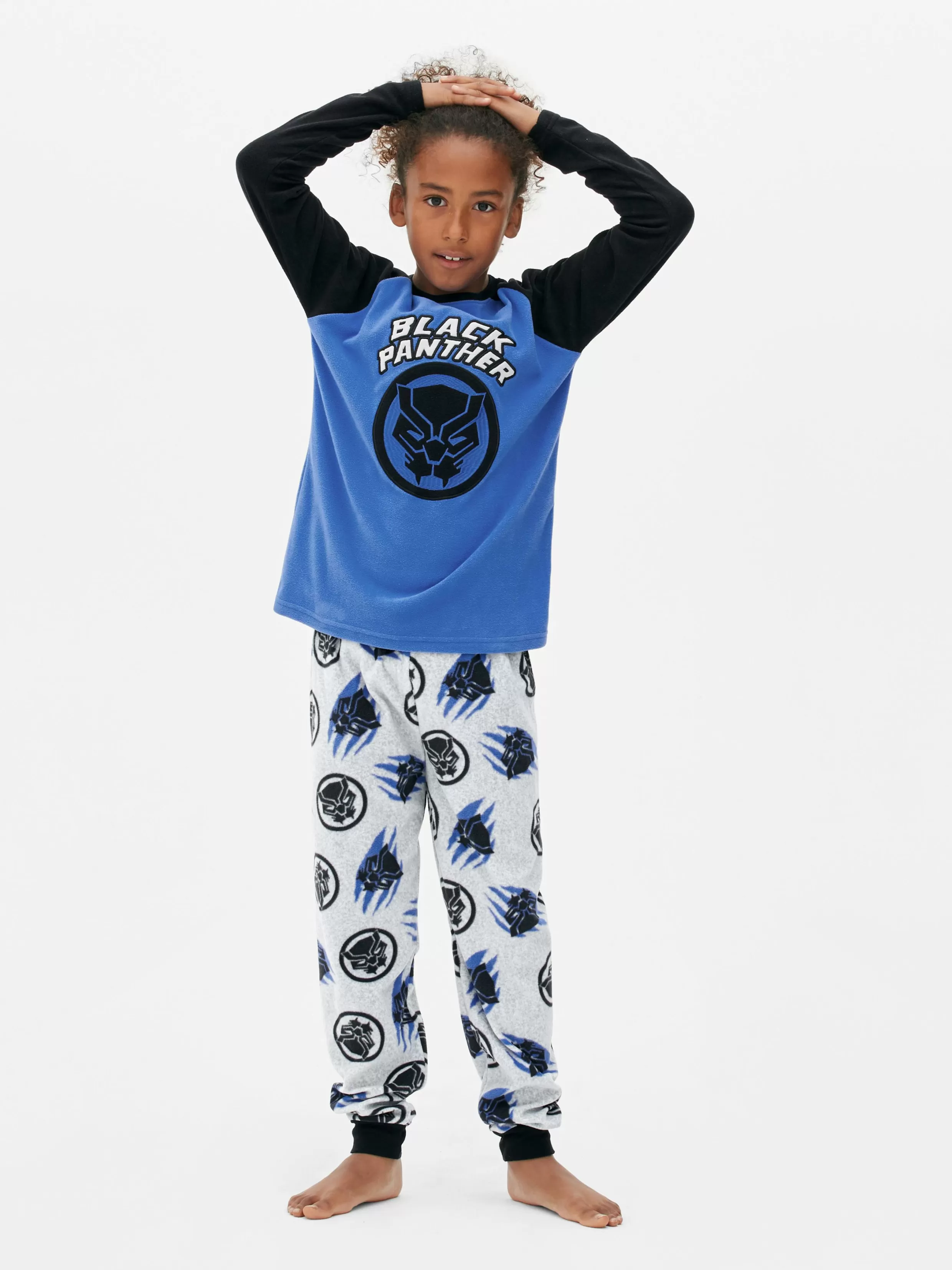 Hot MARVEL Black Panther Fleece Pajamas Kids/BOY Pajamas And Sleepwear