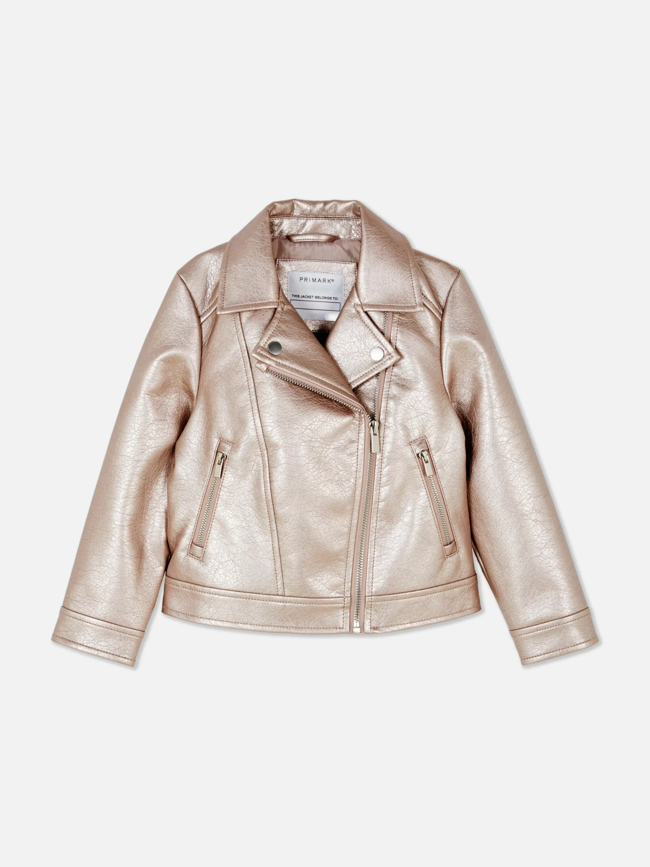 Store Metallic Biker Jacket Kids Coats And Jackets