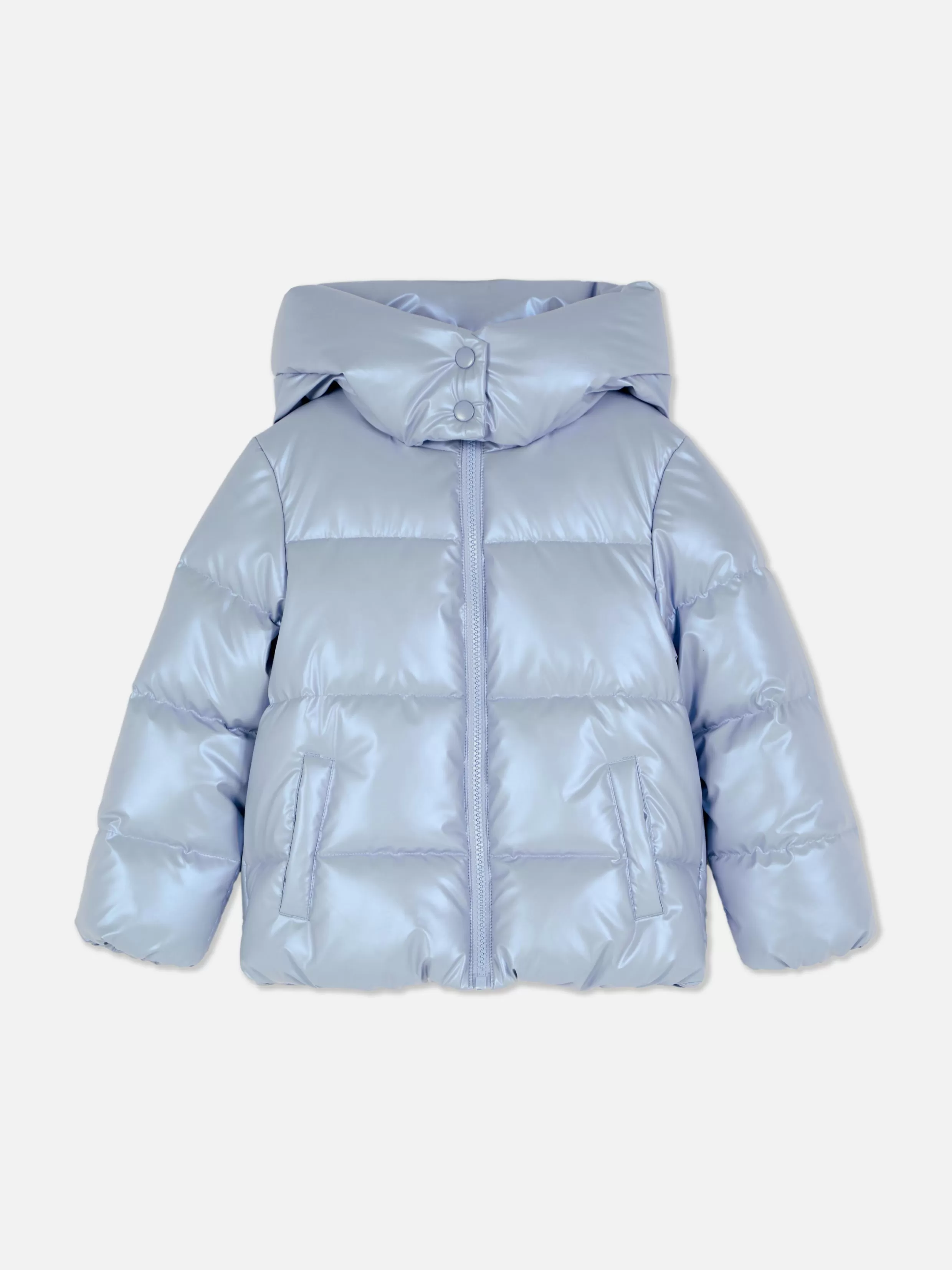 Outlet Metallic Puffer Jacket Kids Coats And Jackets