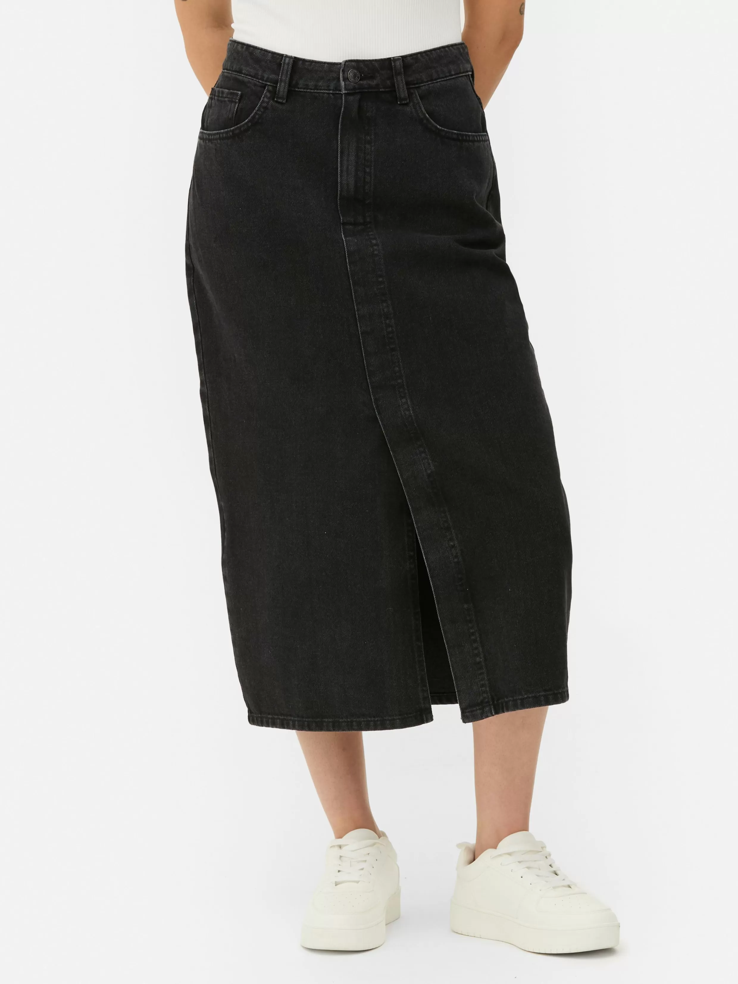 Online Midi Denim Skirt Women Skirts | Denim