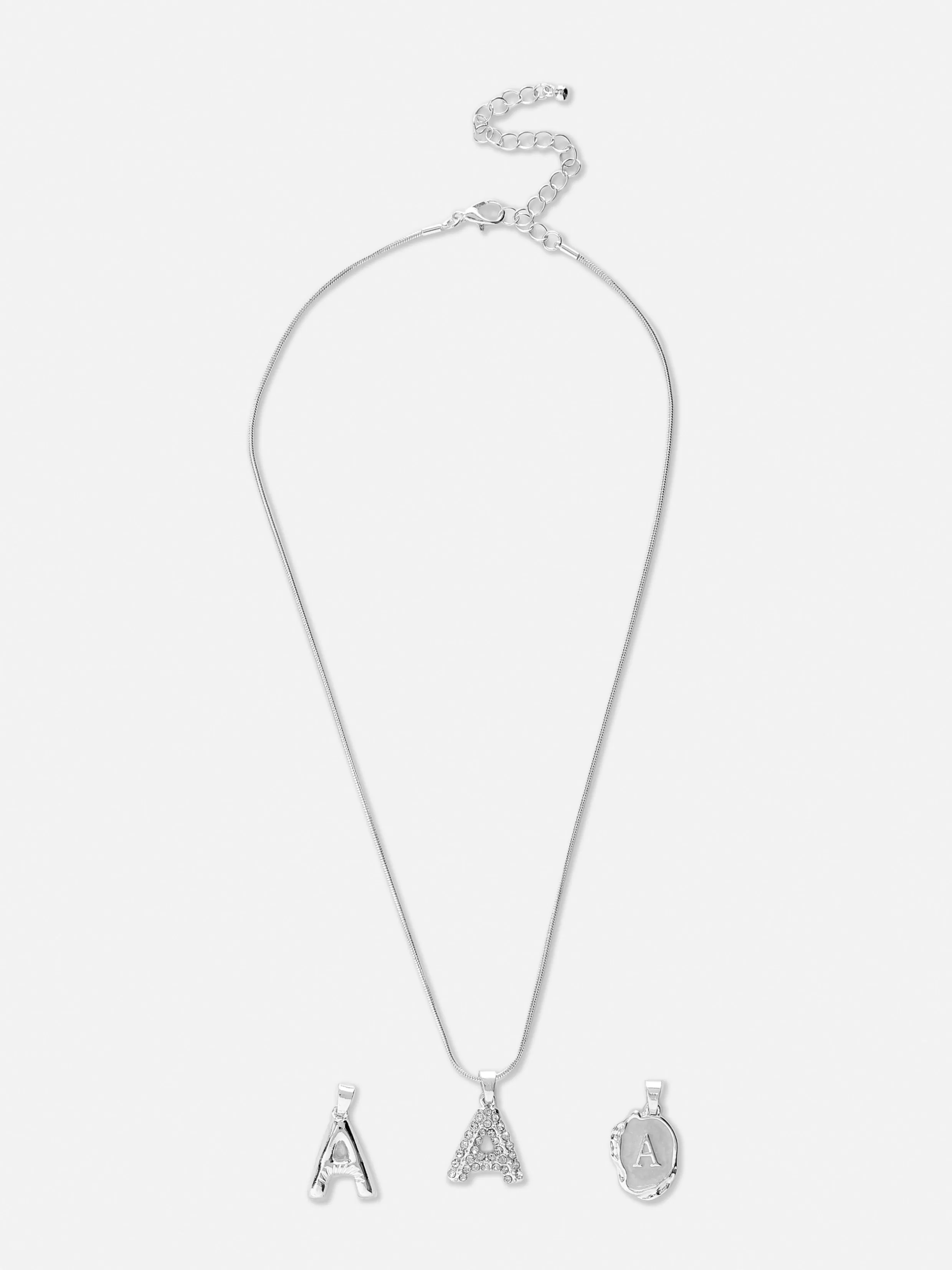 Store Multi-Pendant Initial Necklace Women Jewelry