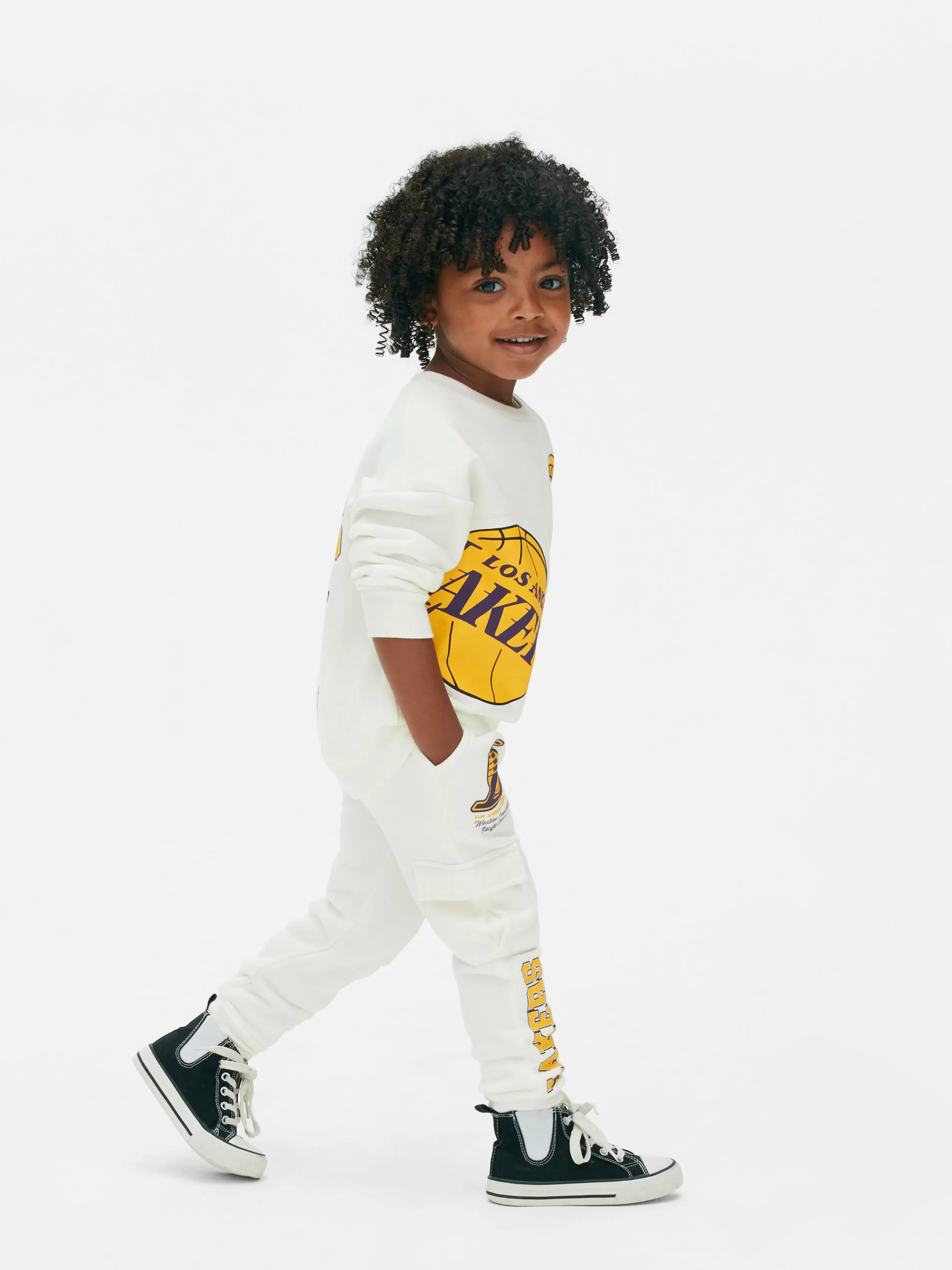 Hot NBA Los Angeles Lakers Cargo Joggers Kids/BOY Joggers