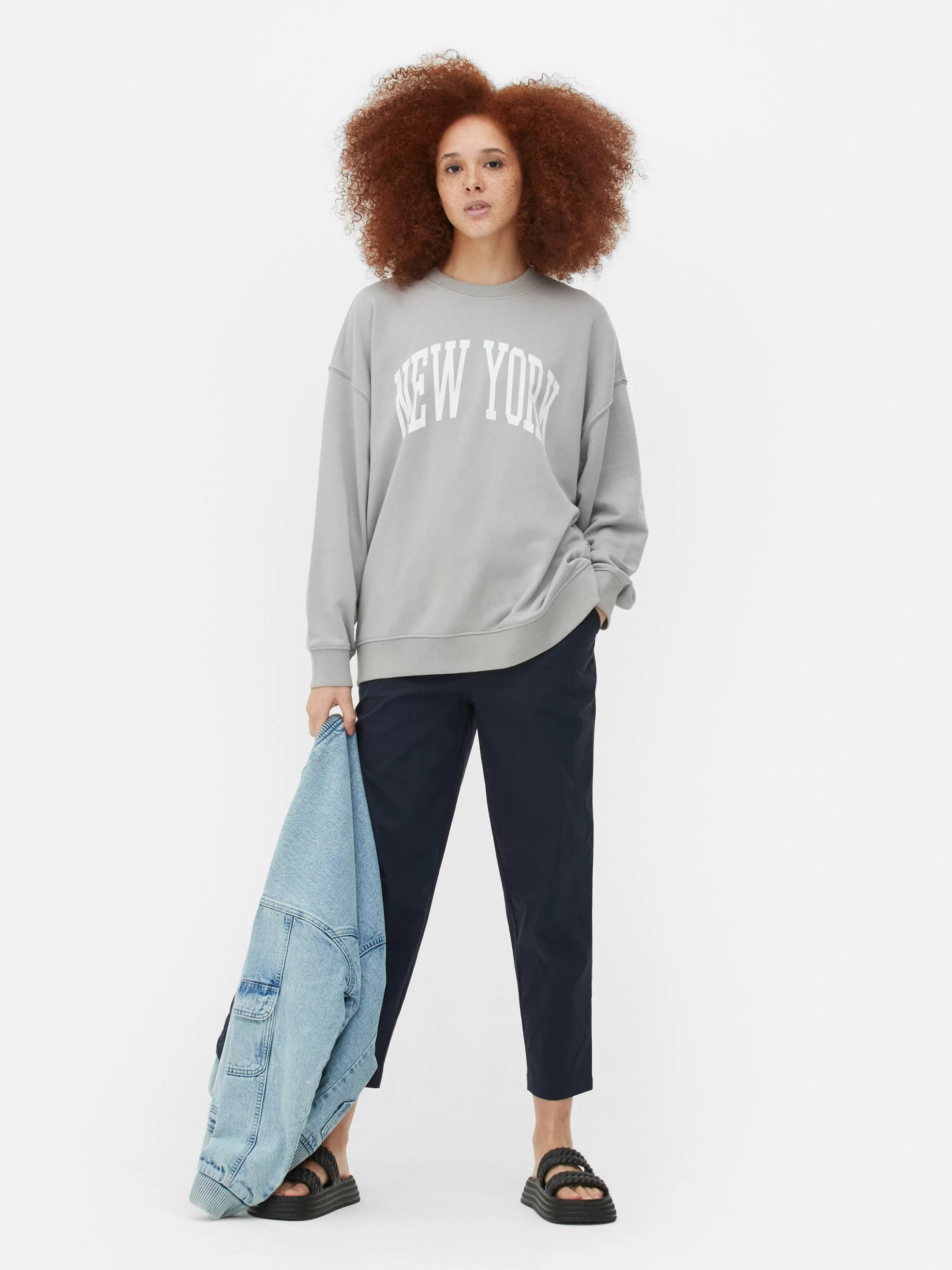 Best New York Oversized Graphic Sweatshirt Women Hoodies And Sweatshirts