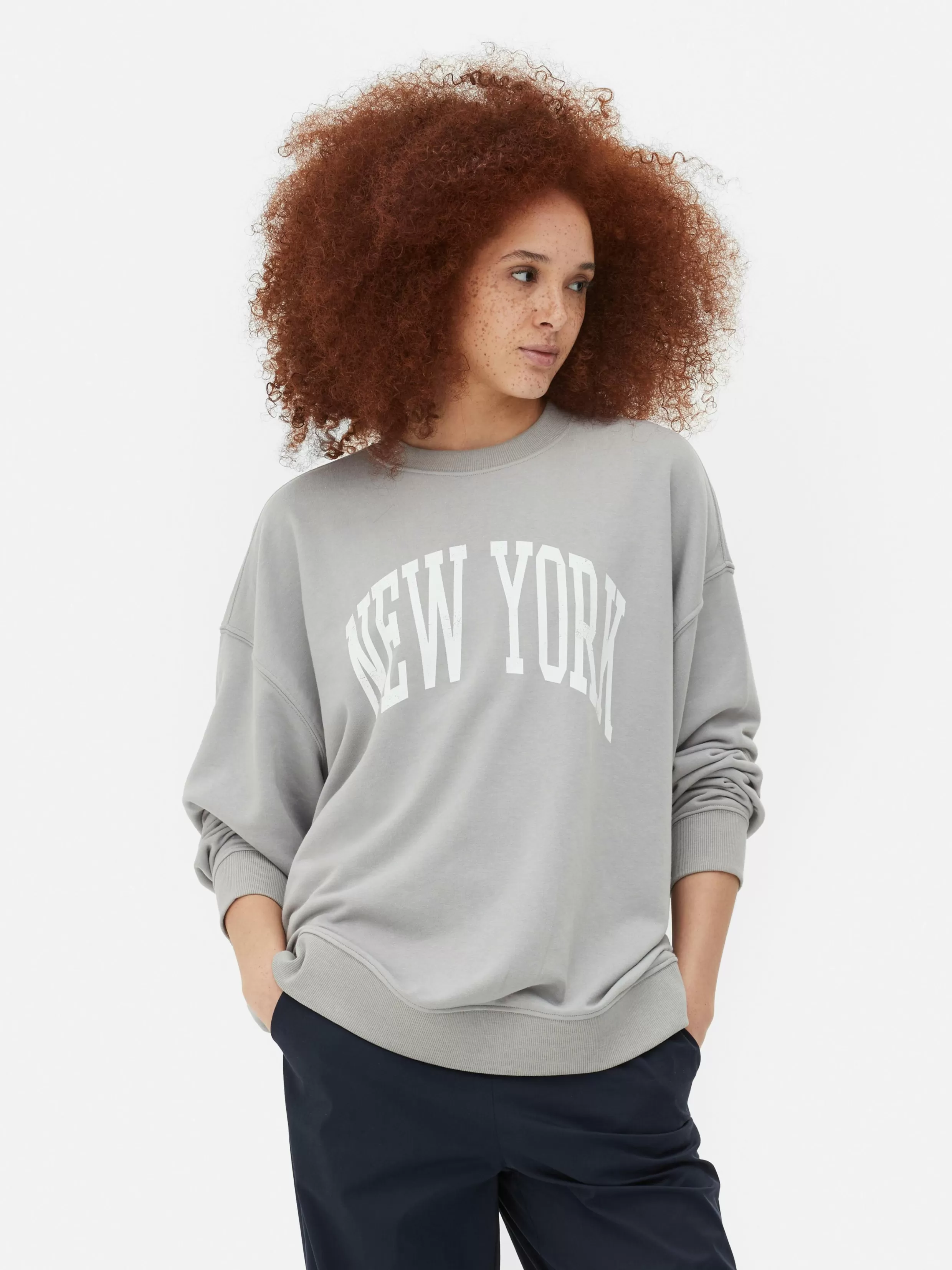 Best New York Oversized Graphic Sweatshirt Women Hoodies And Sweatshirts