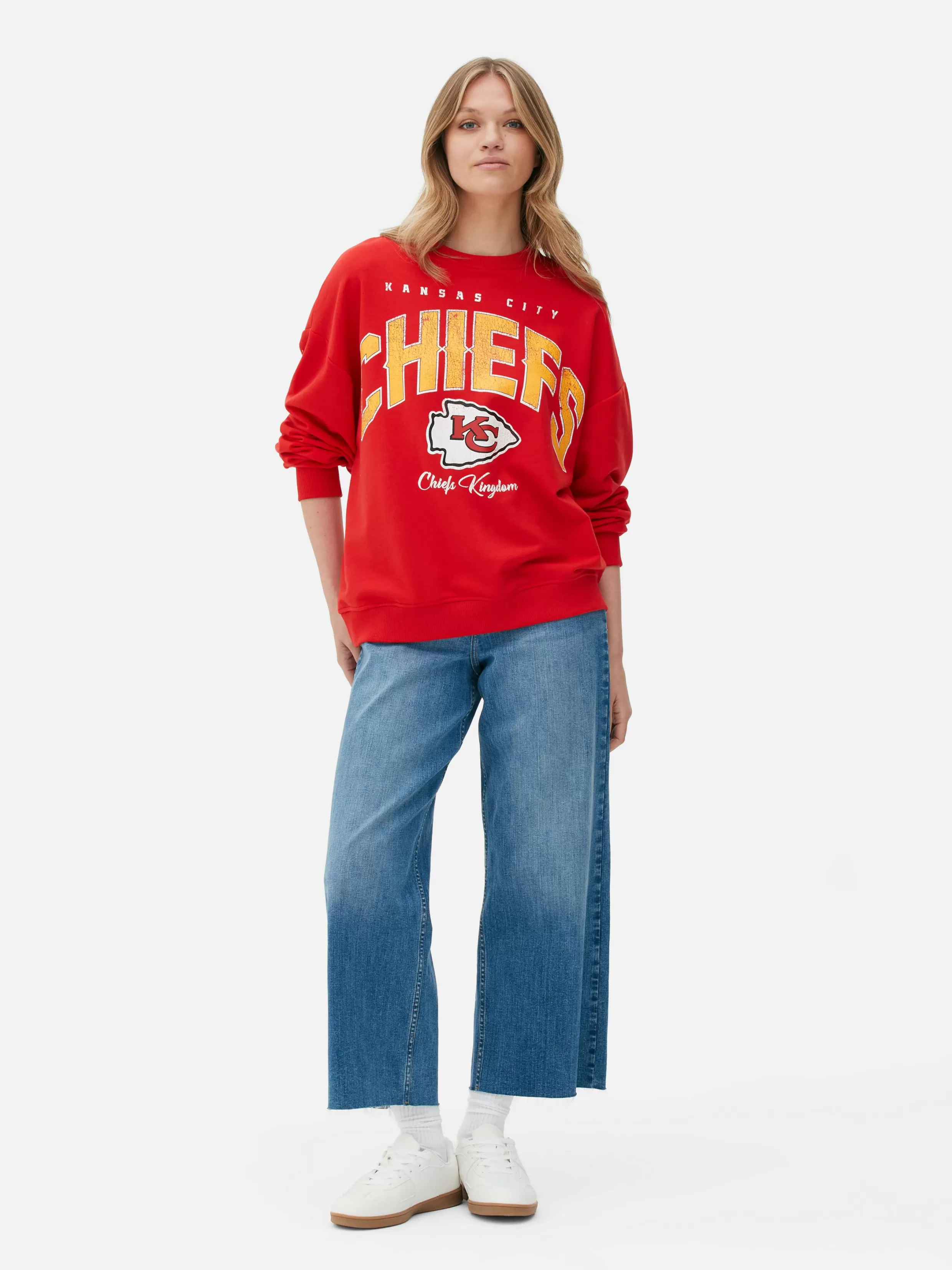 Store NFL Kansas City Chiefs Oversized Sweatshirt Women Loungewear | Hoodies And Sweatshirts