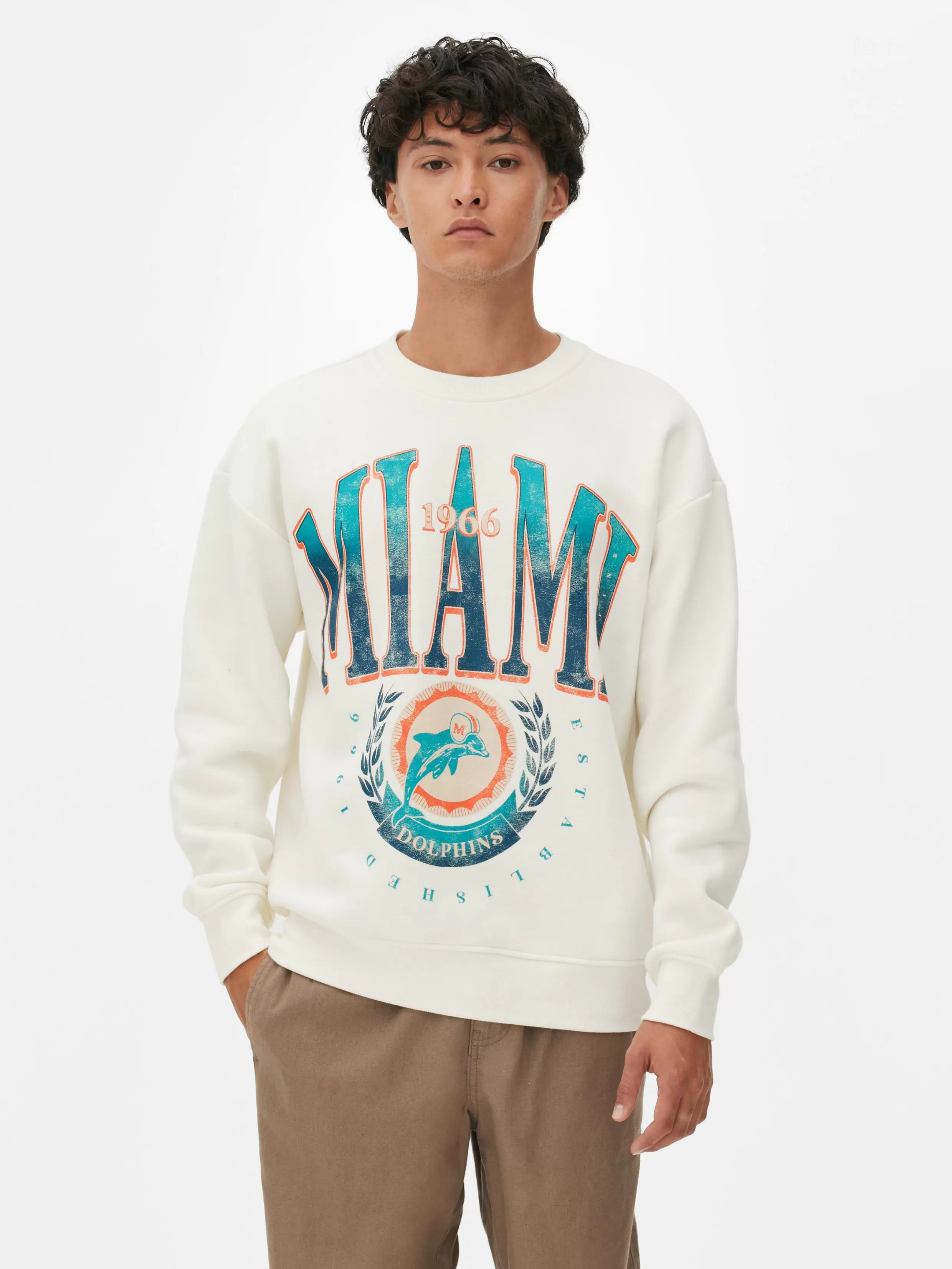 Shop NFL Miami Dolphins Graphic Sweatshirt Graphic Tees And Sweatshirts | Hoodies And Sweatshirts