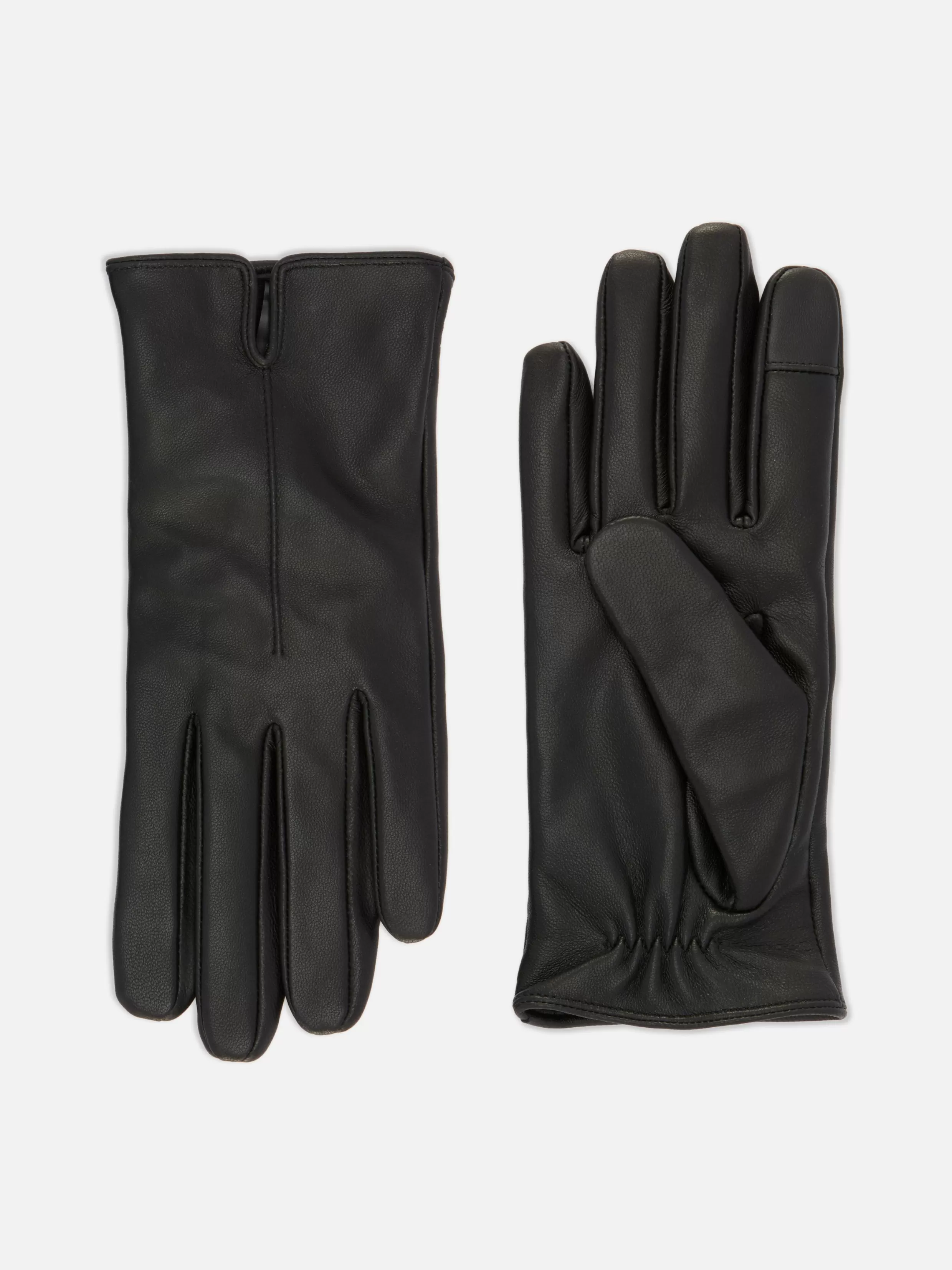 New Notched Wrist Leather Gloves Women Hats, Gloves And Scarves