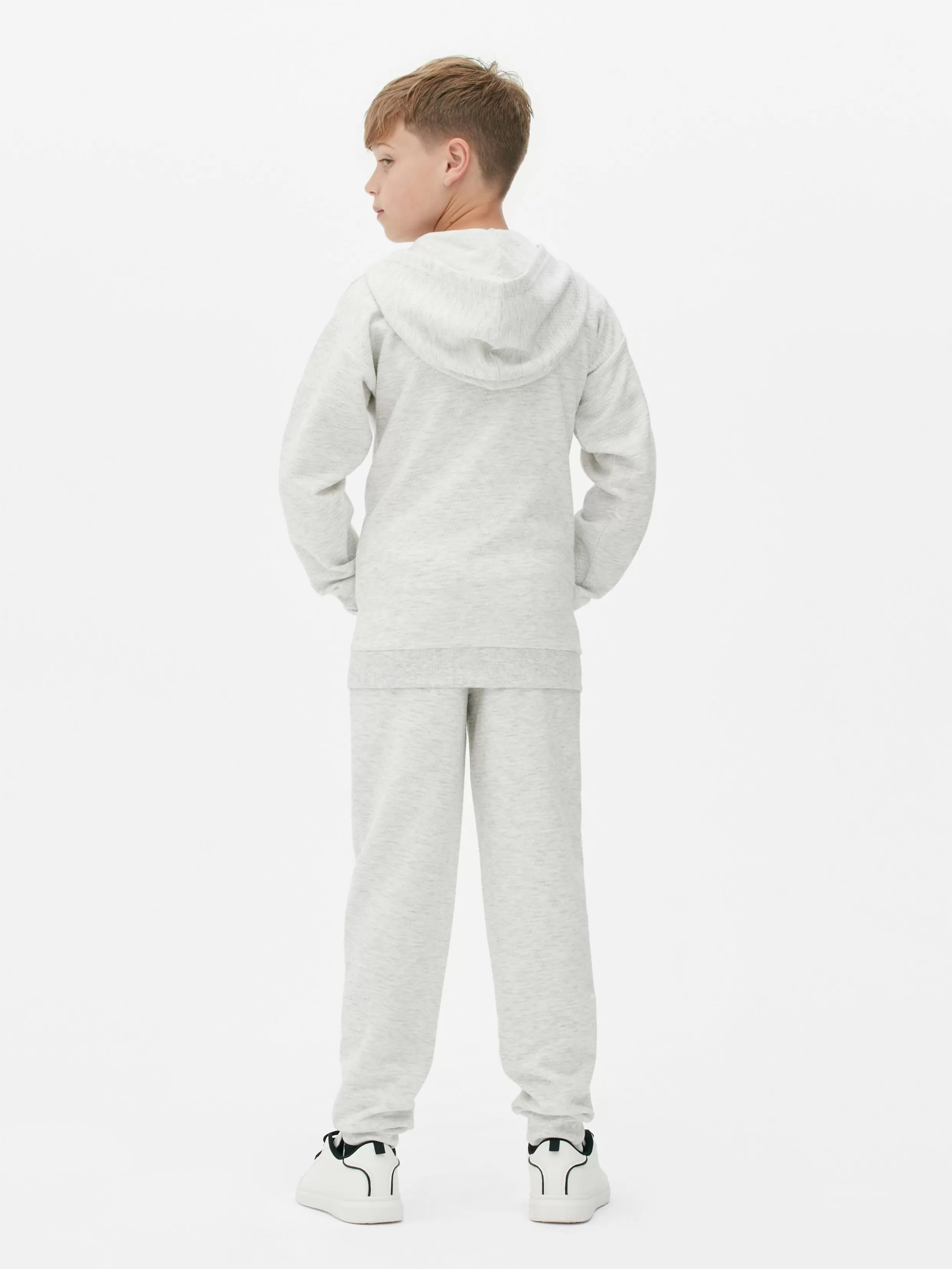 Shop Older Boy Textured Zip Hoodie Kids/BOY Hoodies And Sweatshirts