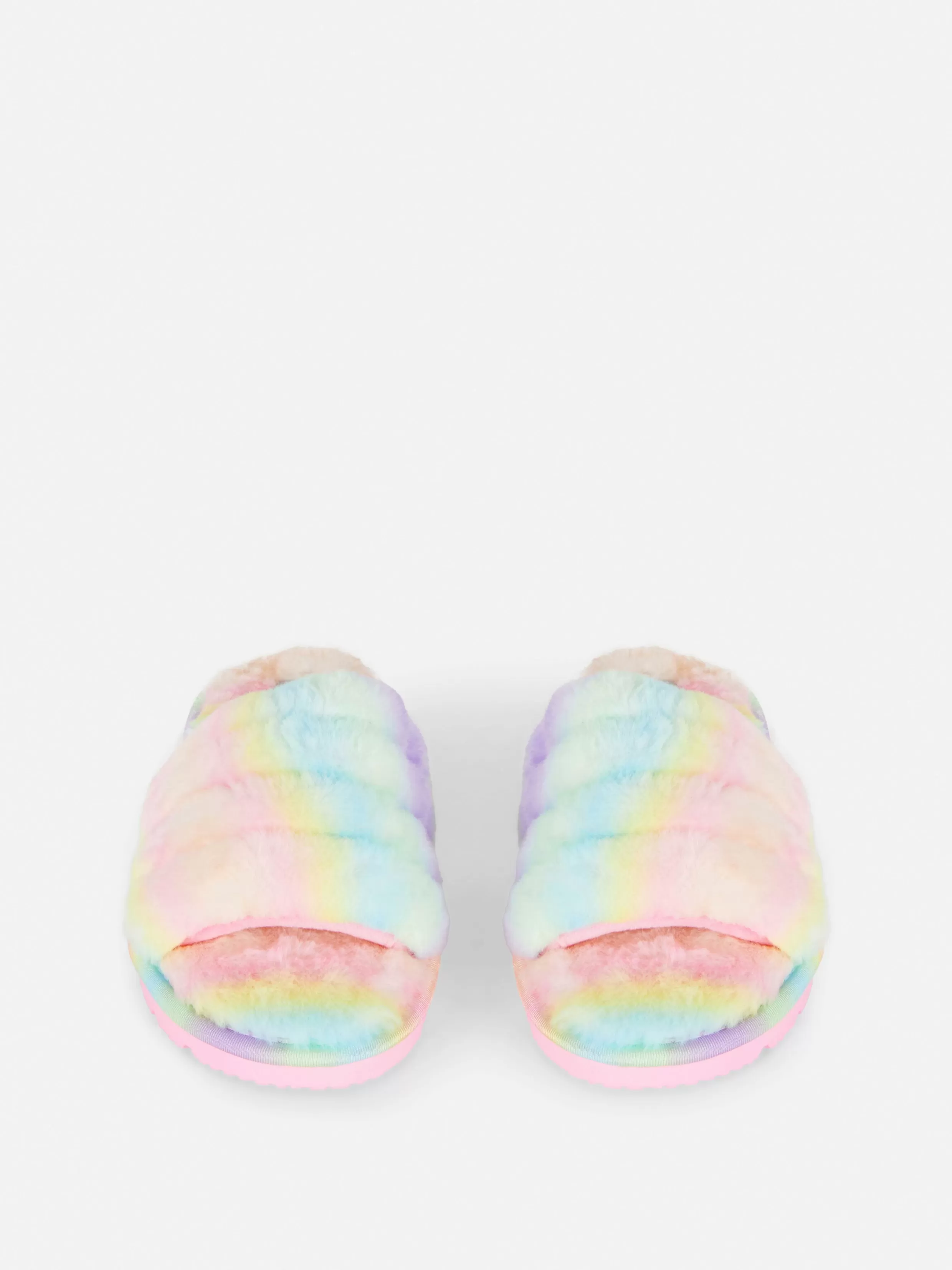 Best Sale Ombré Faux Fur Slippers Kids Slippers