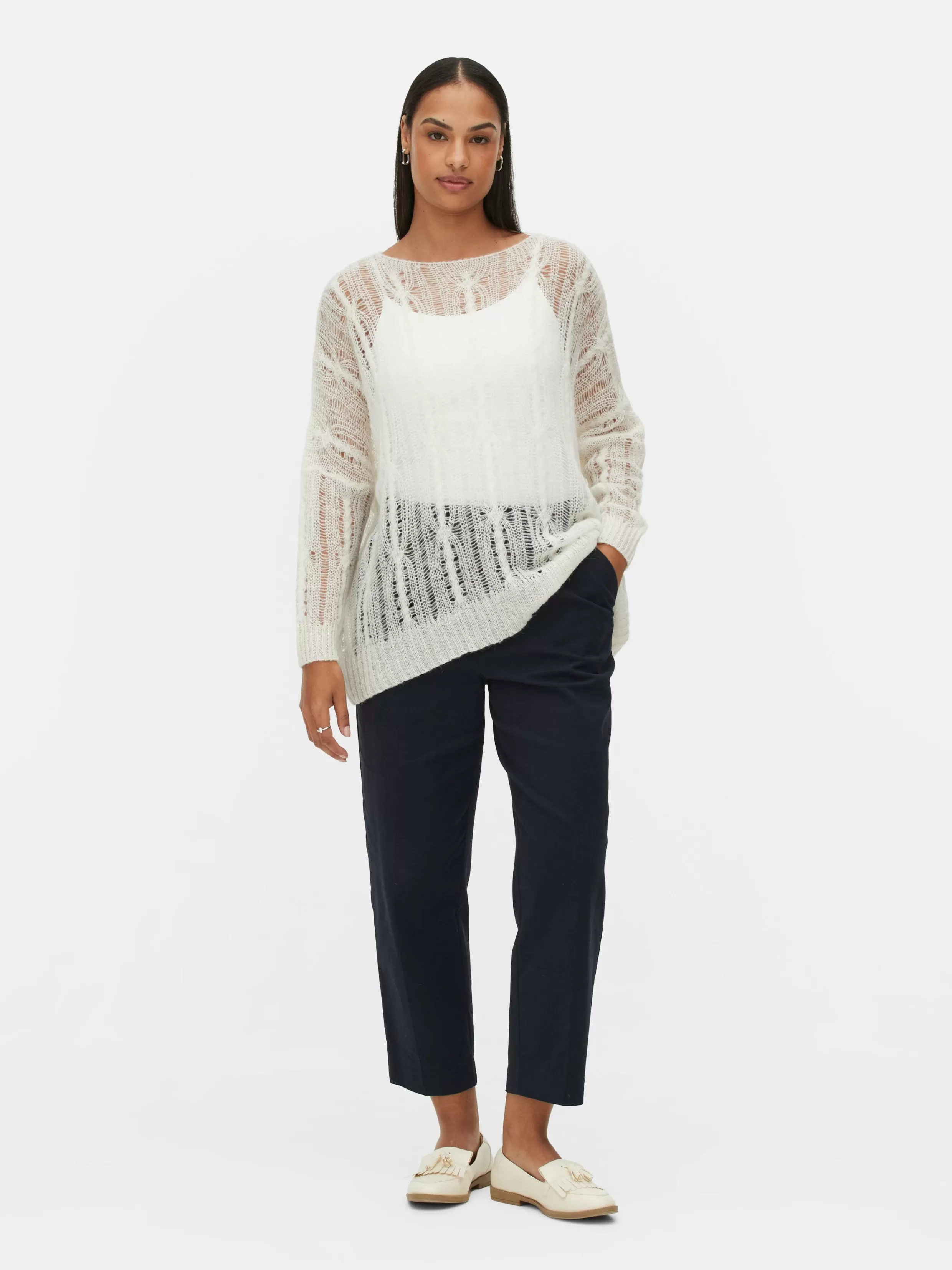 Shop Open Stitch Sweater Women Sweaters And Cardigans