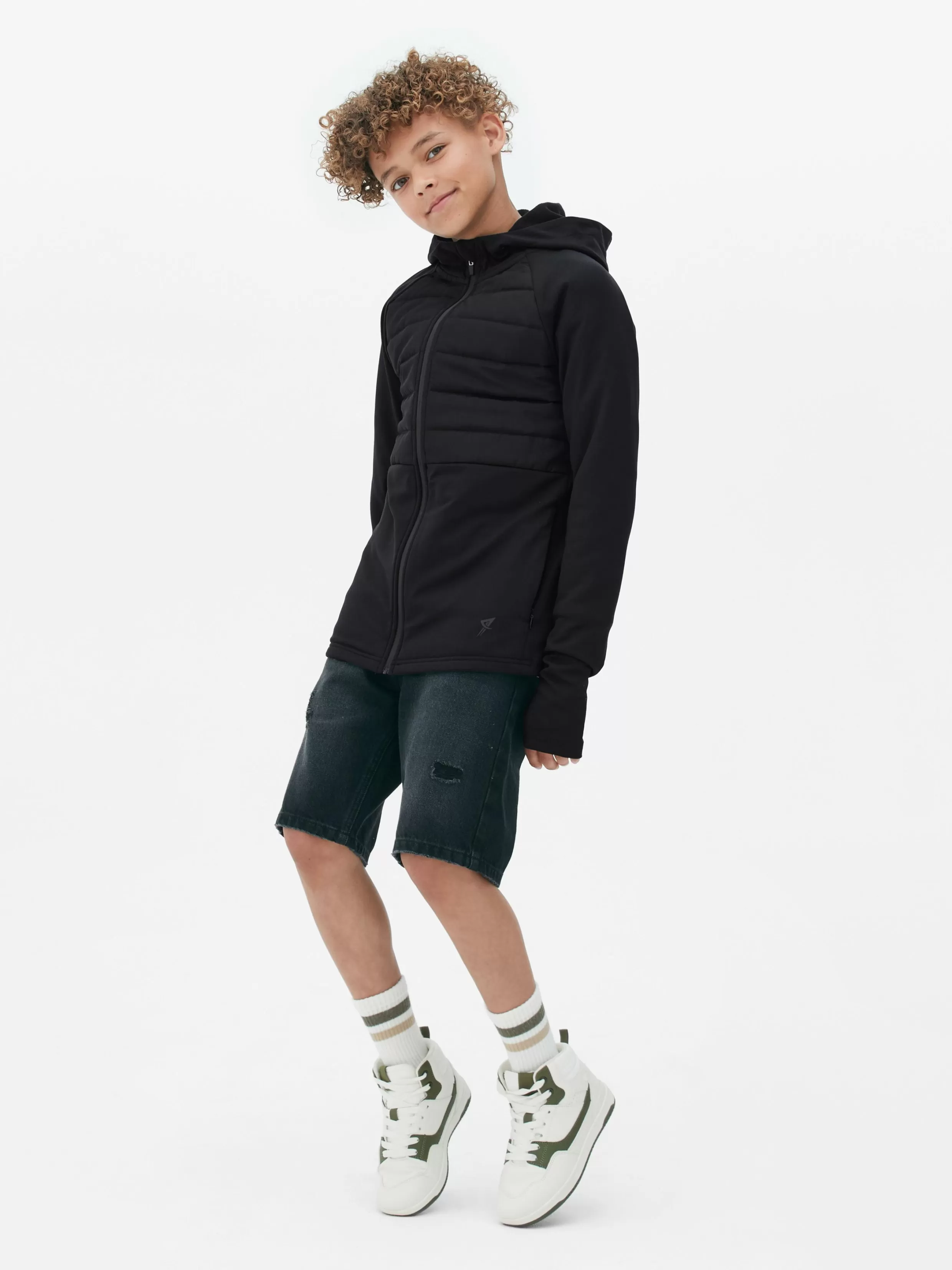 Outlet Padded Zip Jacket Kids/BOY Hoodies And Sweatshirts