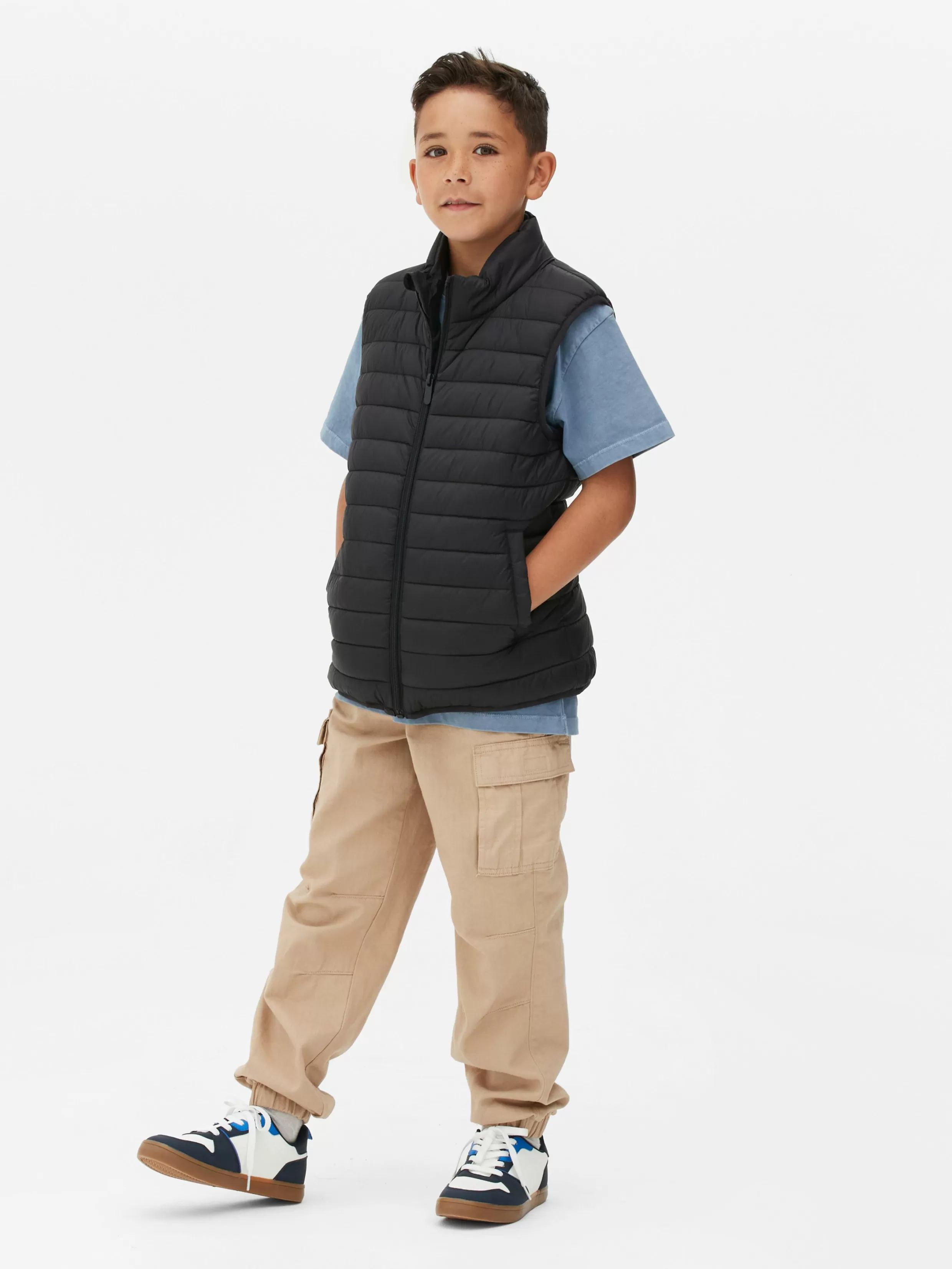 Cheap Padded Zip Vest Kids/BOY Coats And Jackets