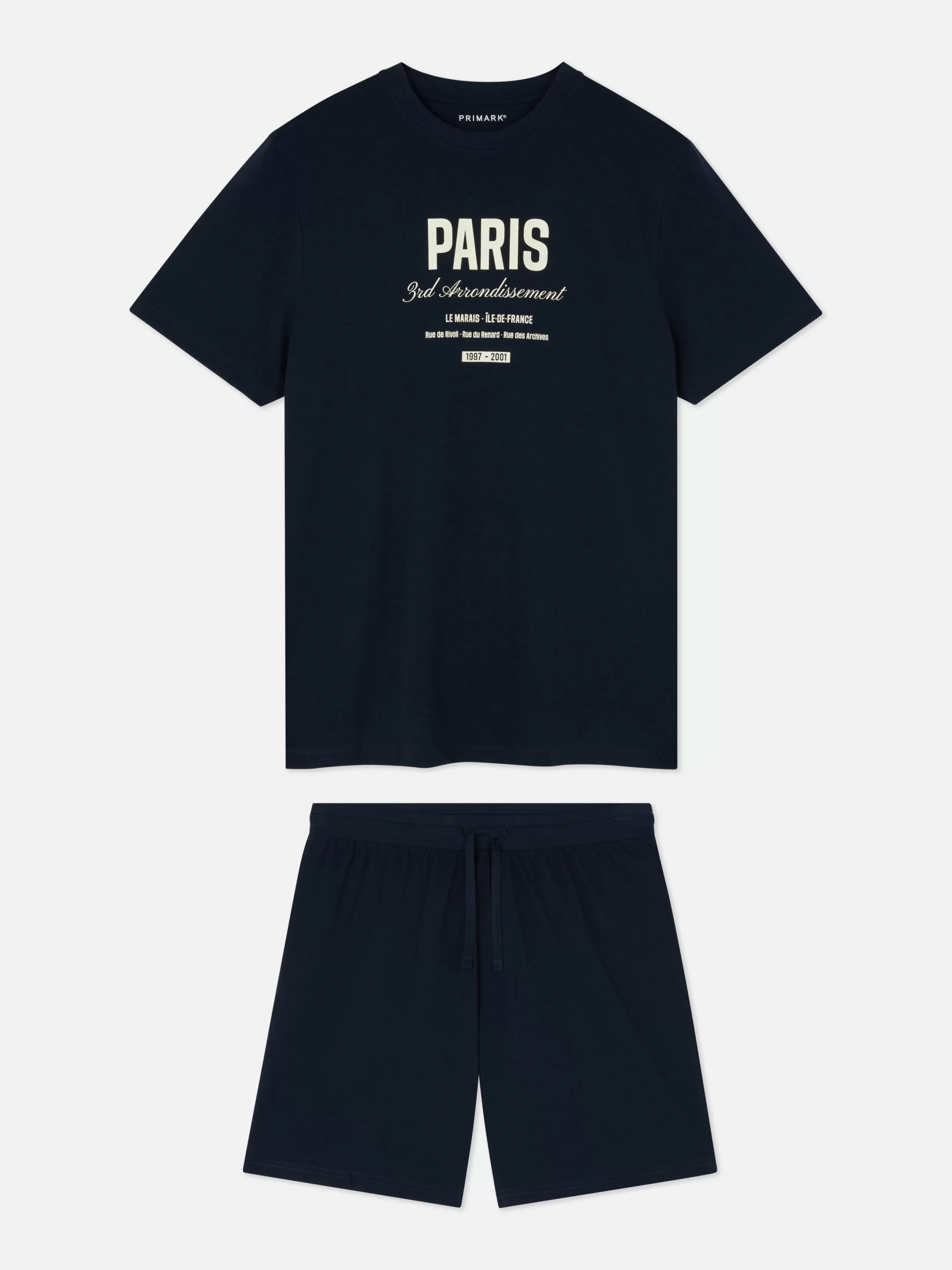 New Paris T-Shirt And Shorts Pajamas Pajamas