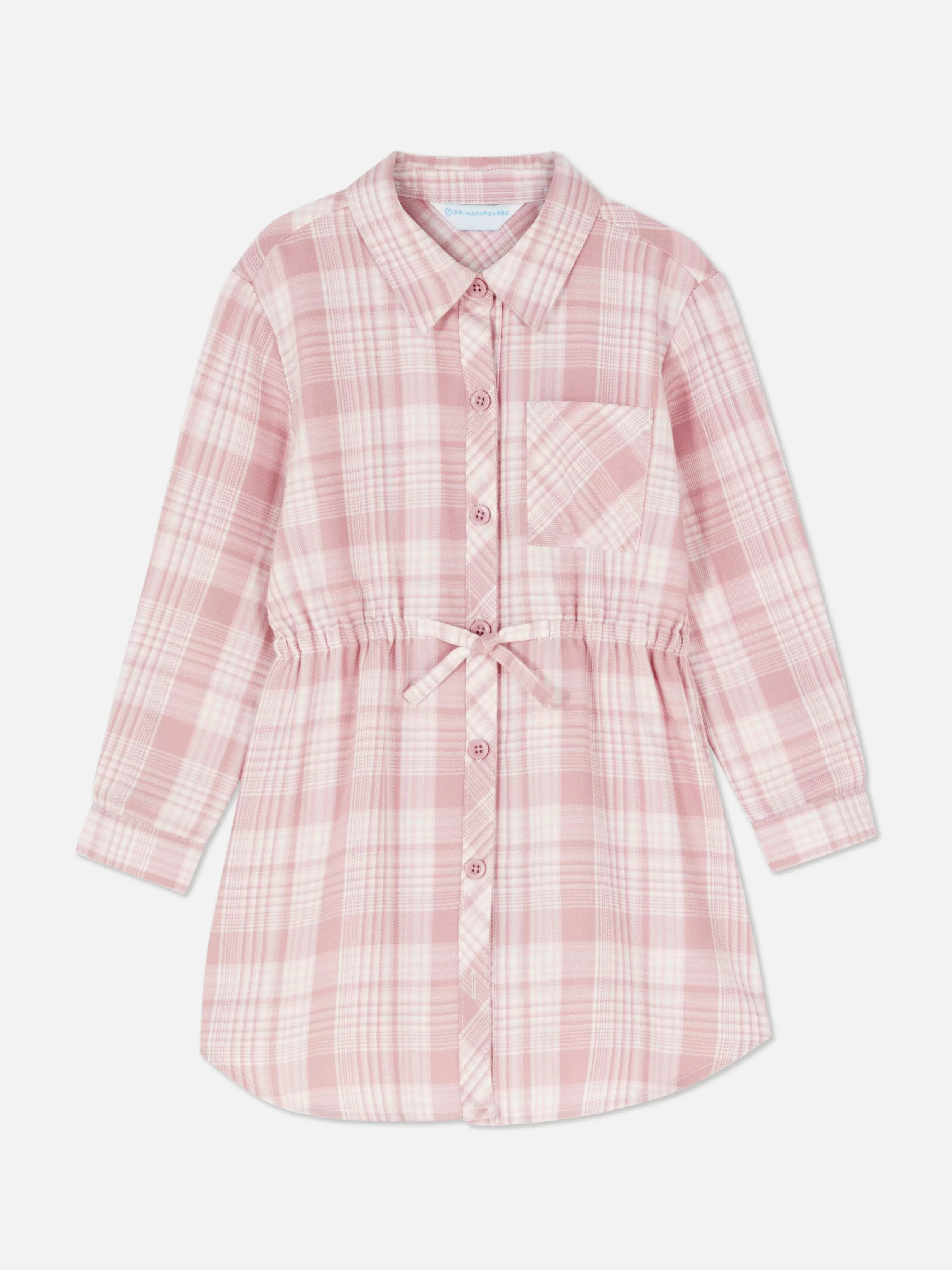 Fashion Plaid Shirt Dress Kids Dresses