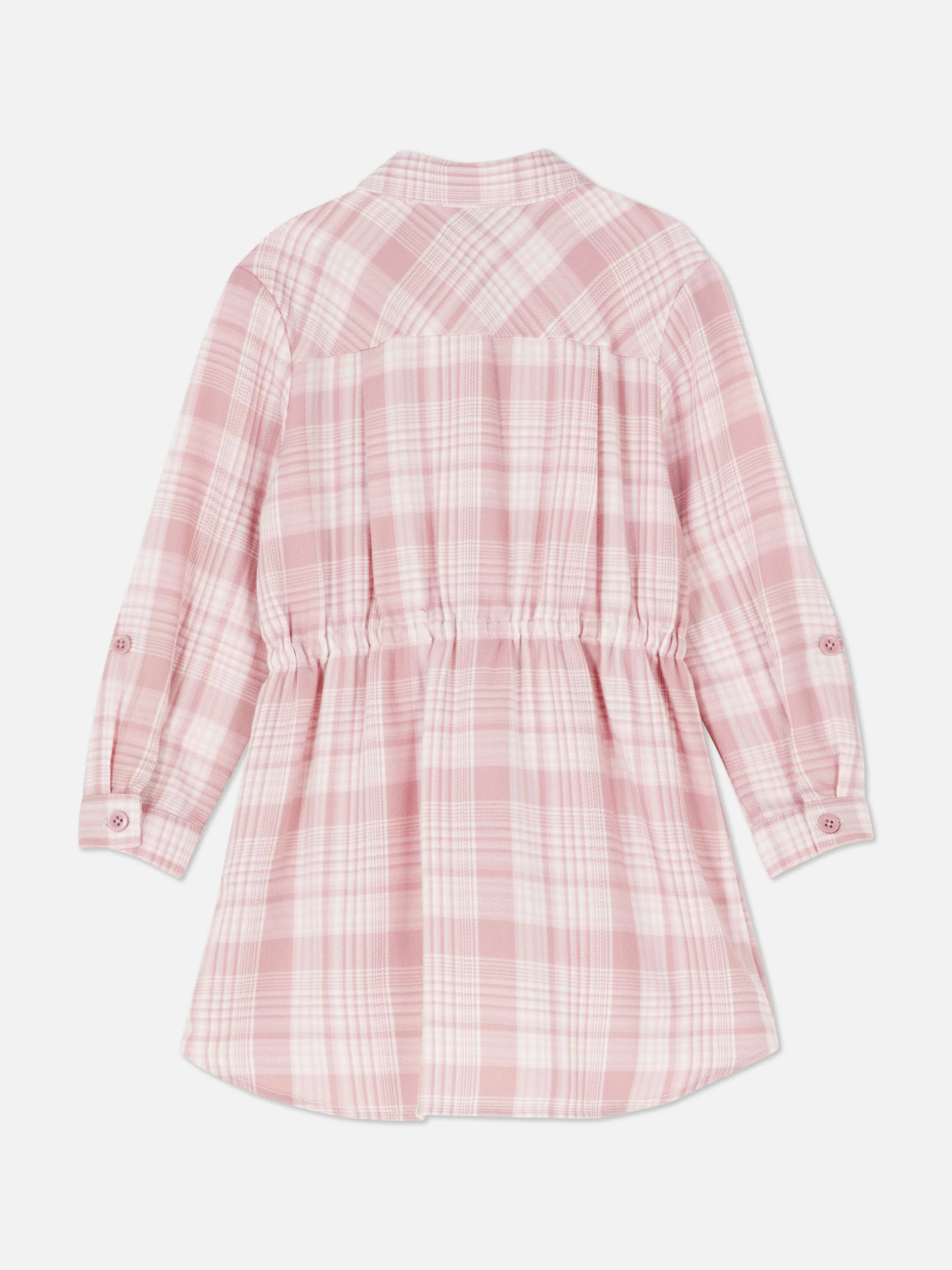 Fashion Plaid Shirt Dress Kids Dresses