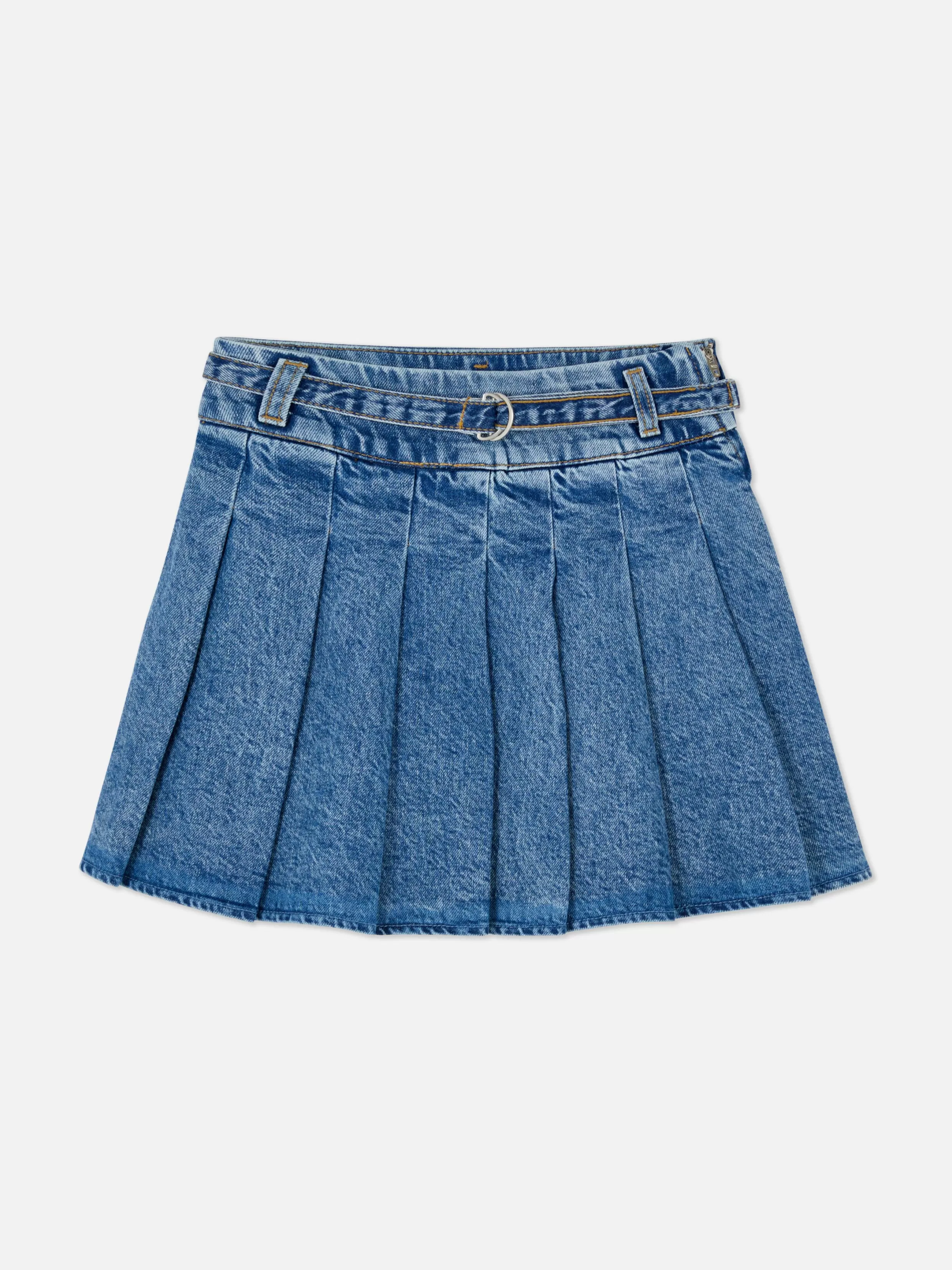 New Pleated Denim Skirt Kids Skirts