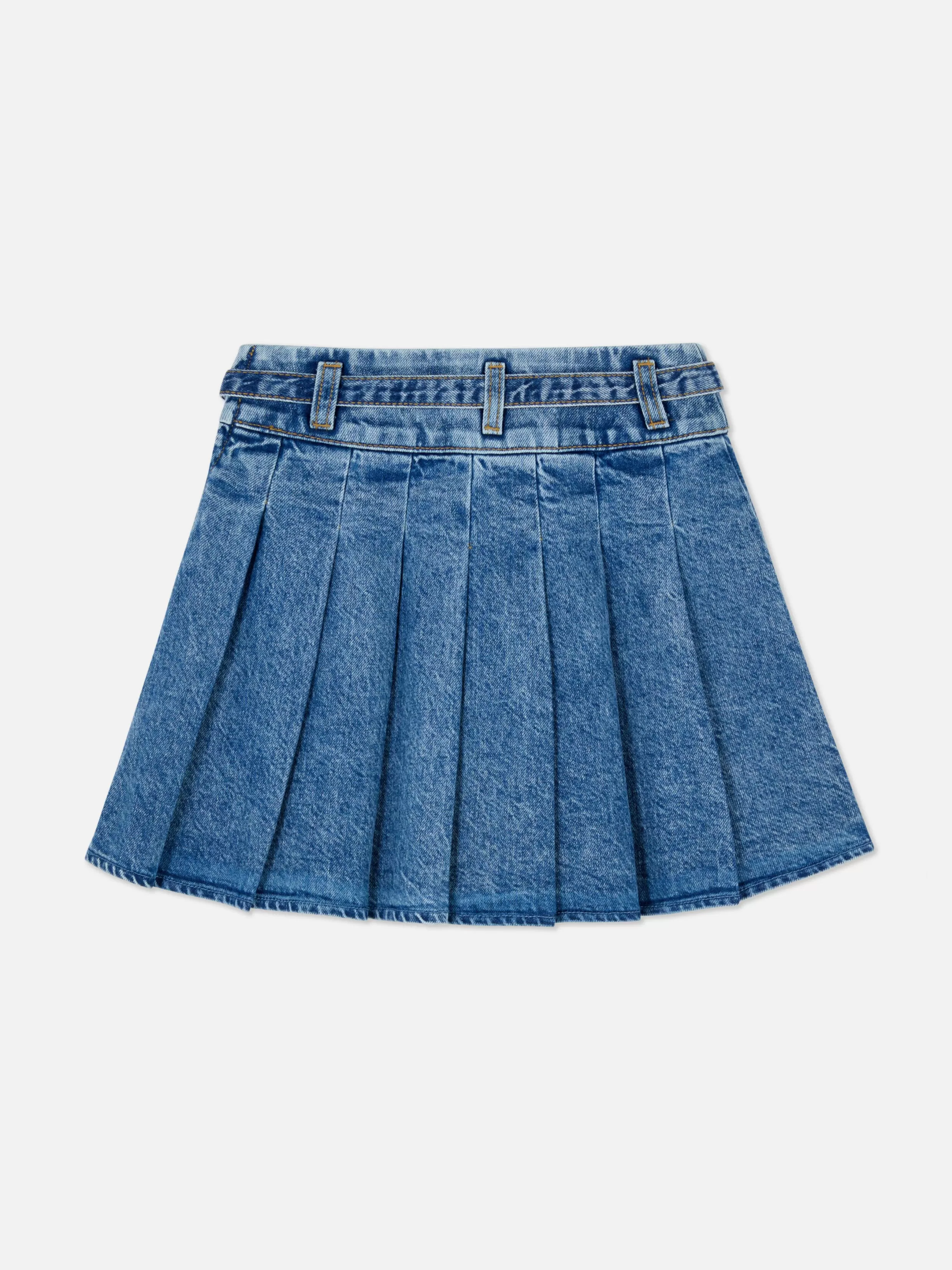 New Pleated Denim Skirt Kids Skirts