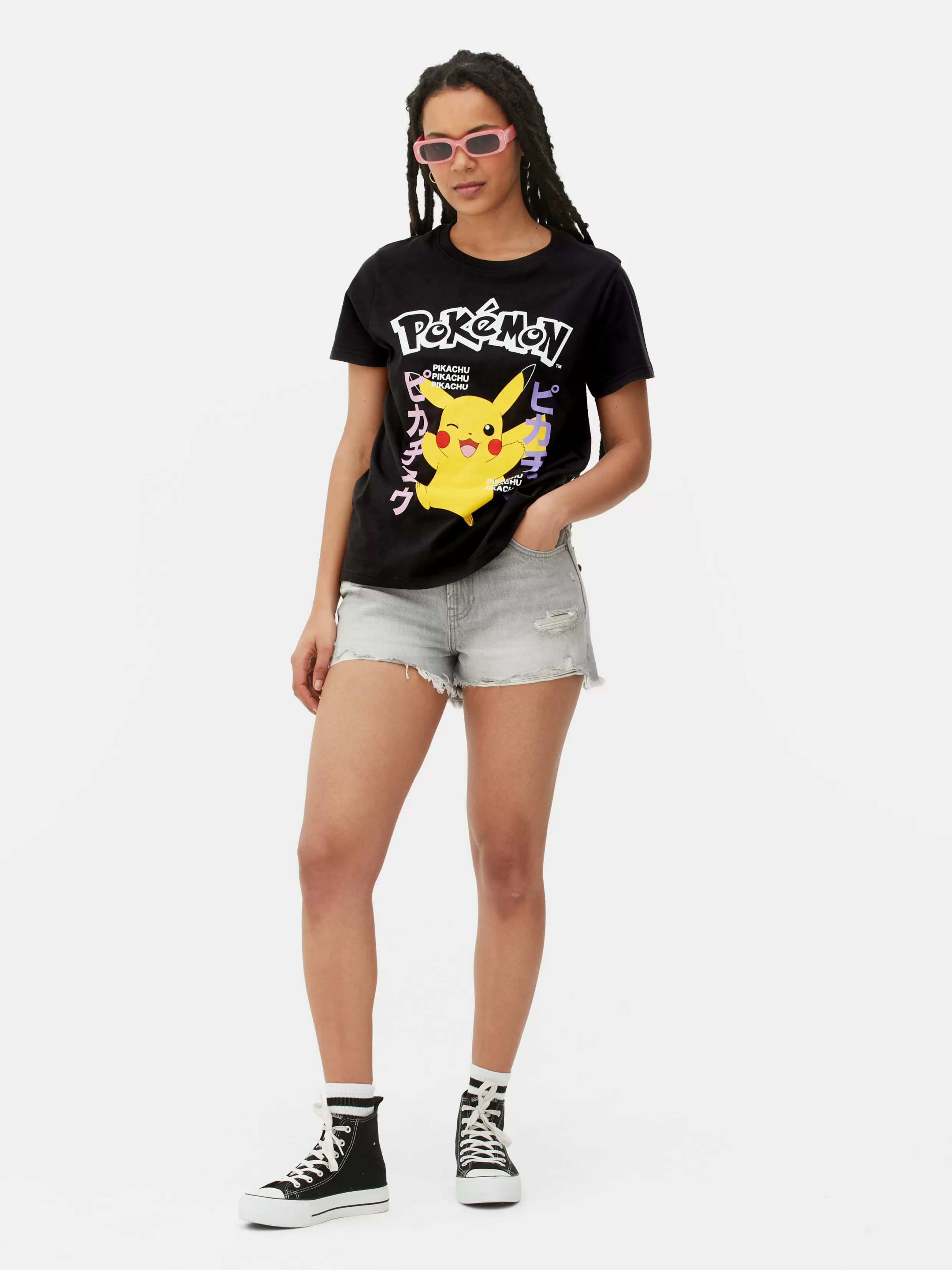 Cheap Pokemon Pikachu T-Shirt Women Tops And T-Shirts