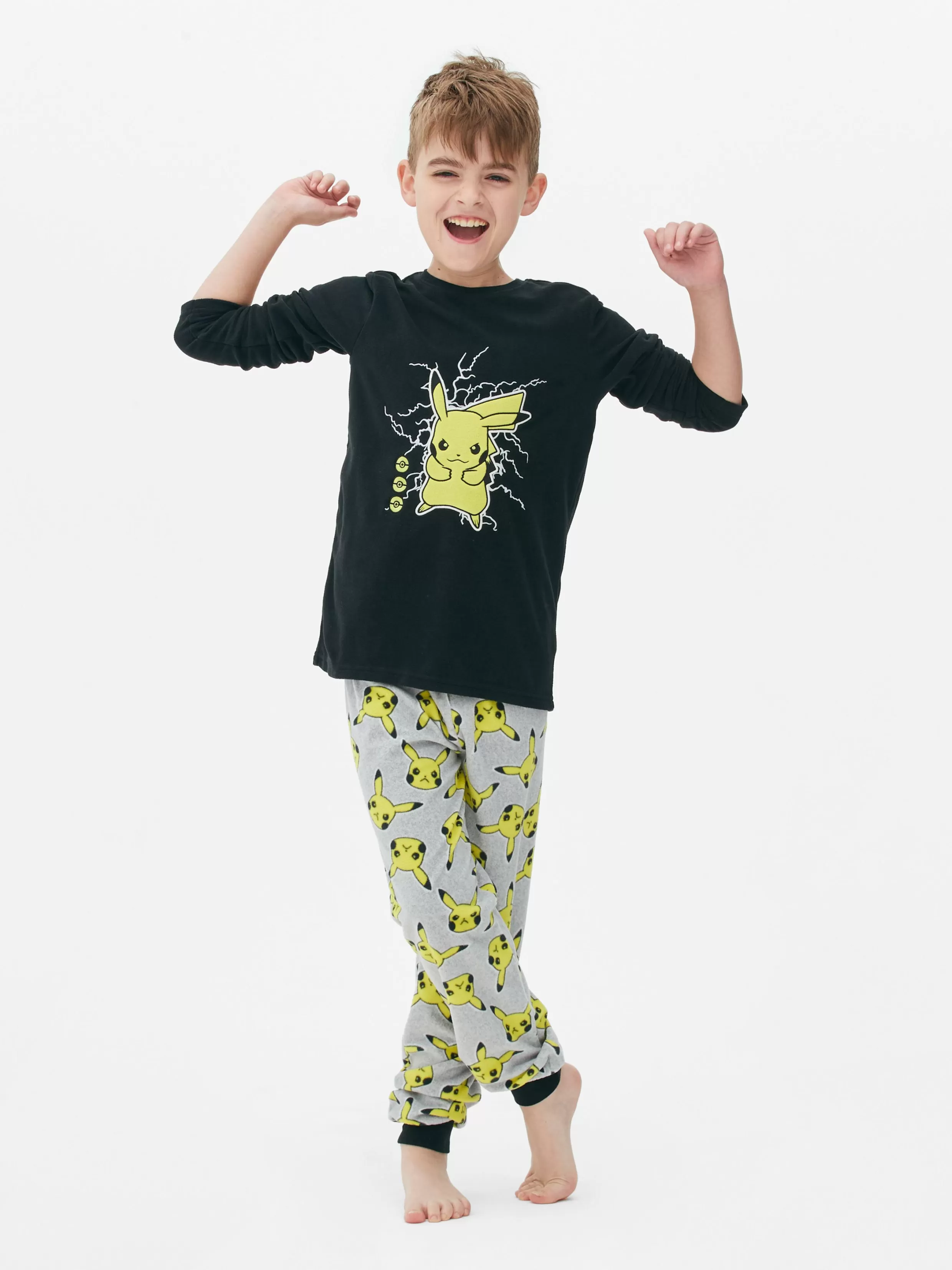 Discount Pokémon Pikachu T-Shirt And Bottoms Pajamas Kids/BOY Pajamas And Sleepwear