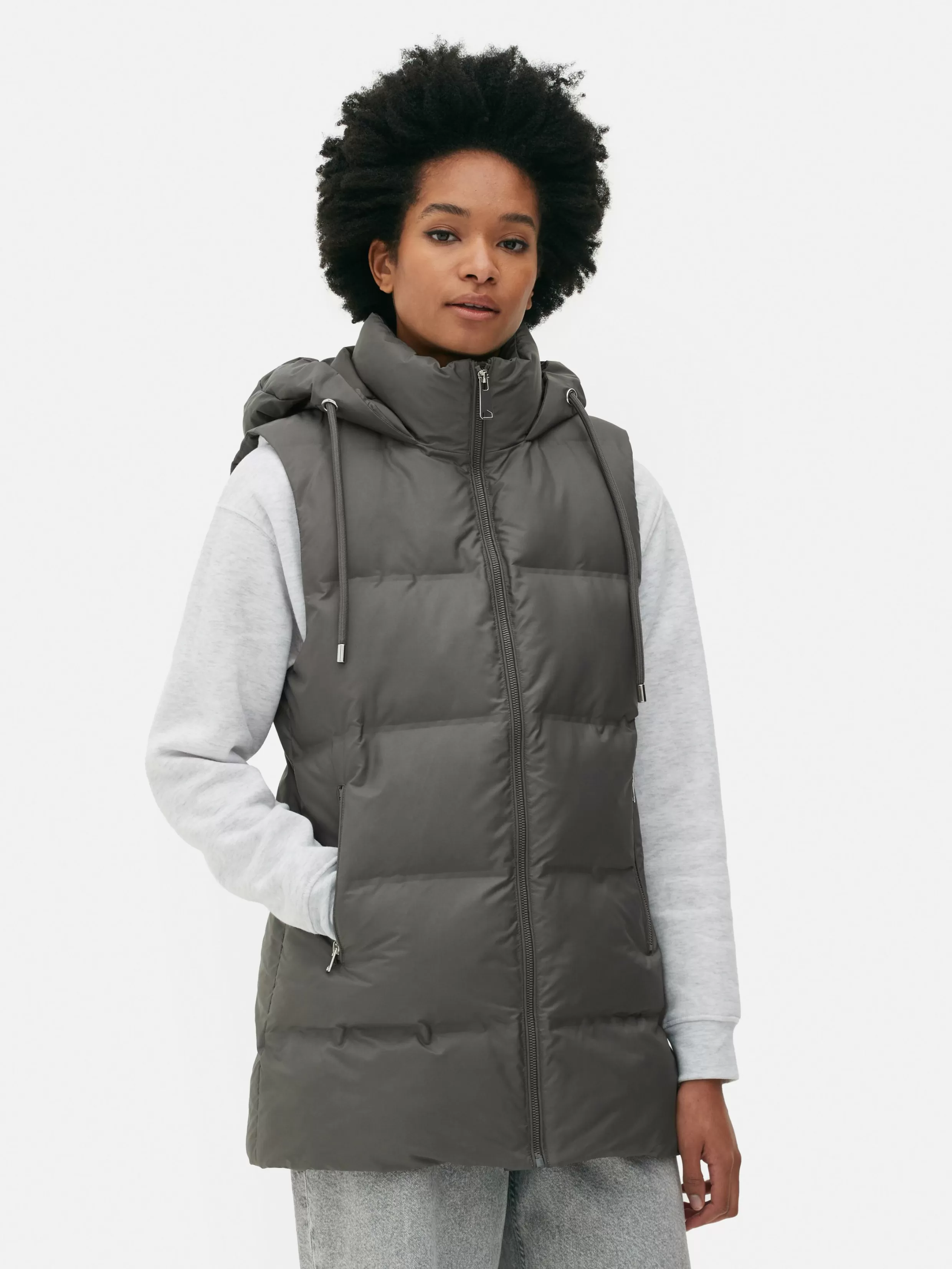 Hot Quilted Hooded Vest Women Coats And Jackets