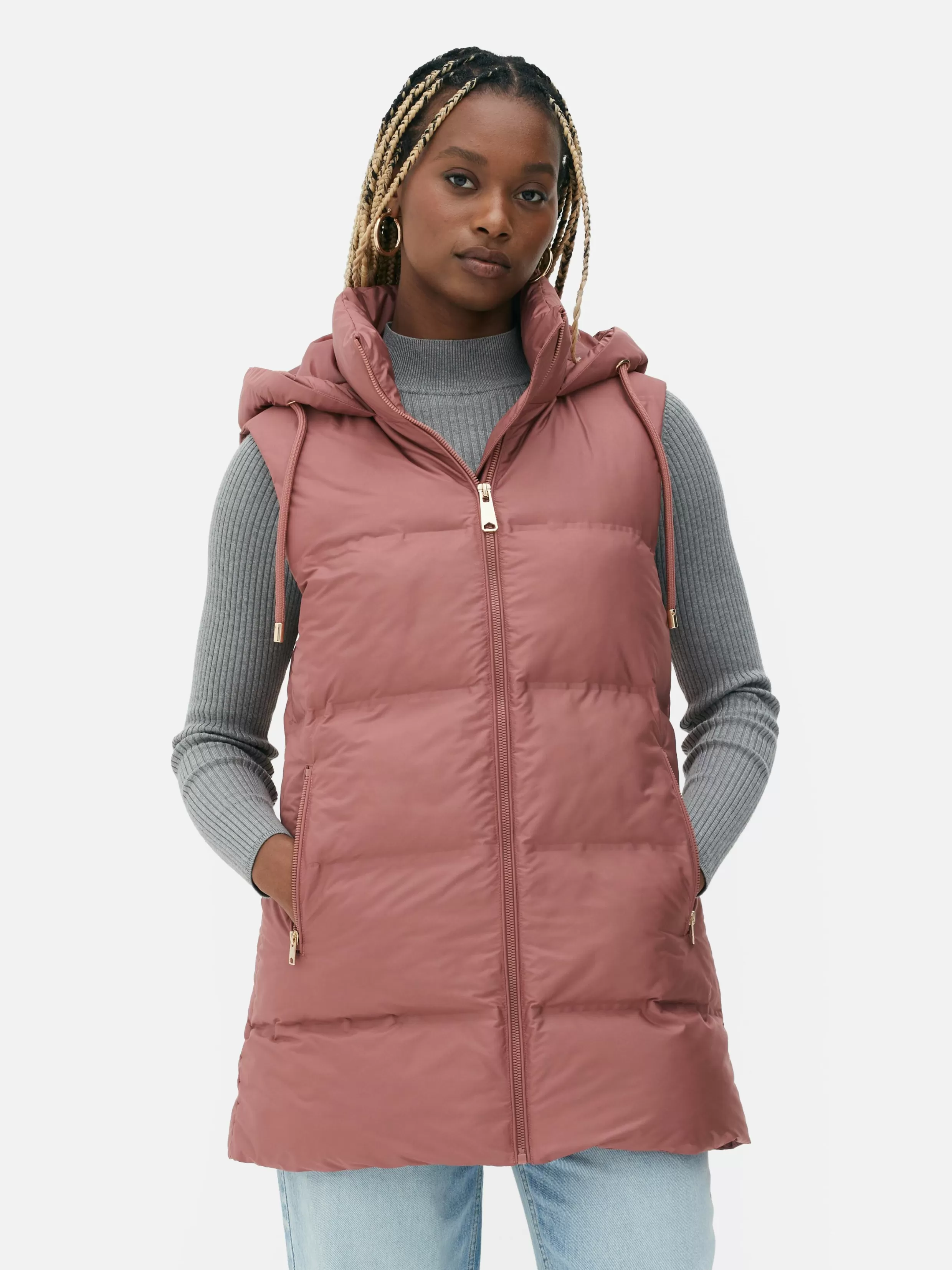 Online Quilted Hooded Vest Women Coats And Jackets