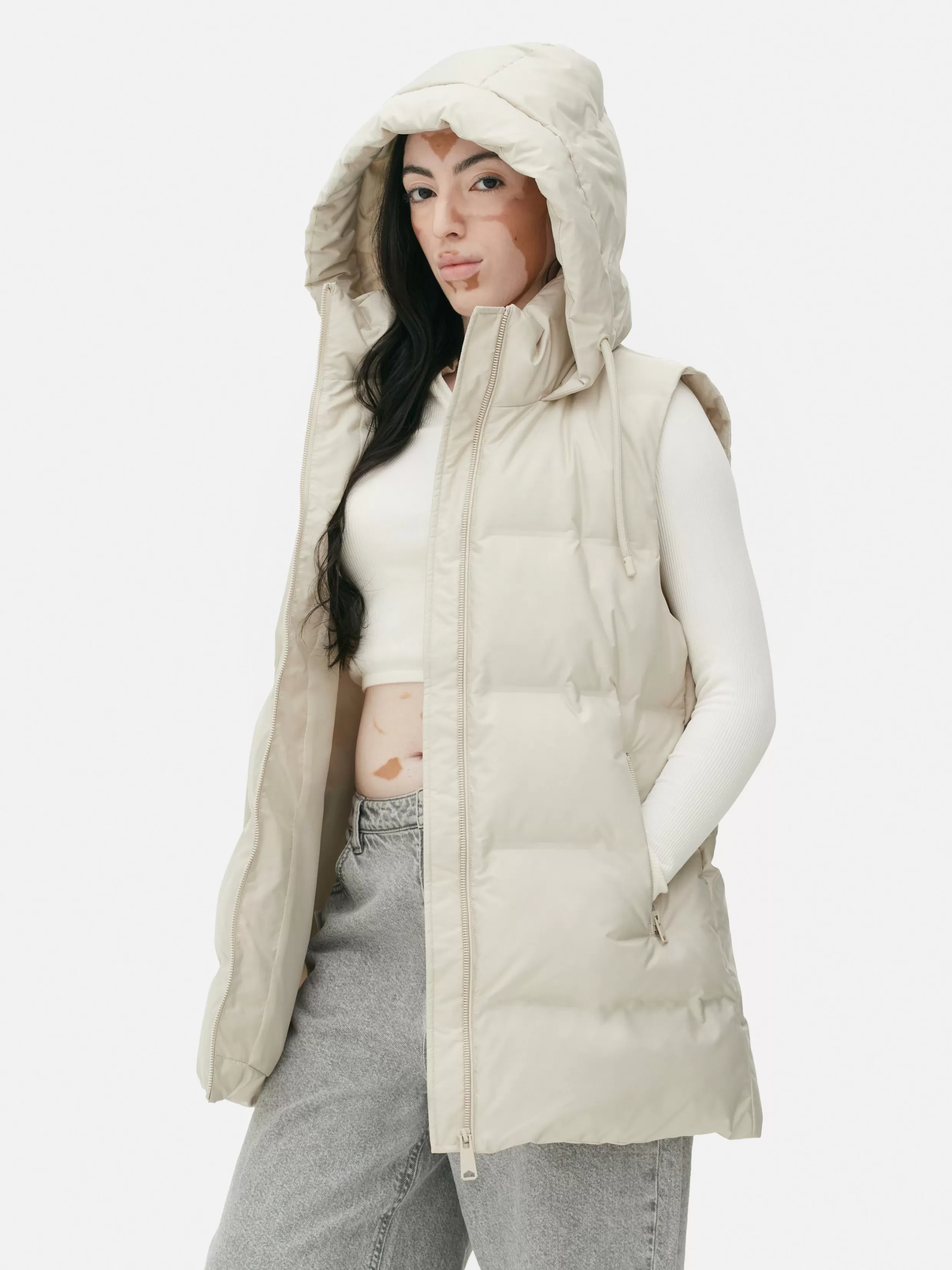 Online Quilted Hooded Vest Women Coats And Jackets