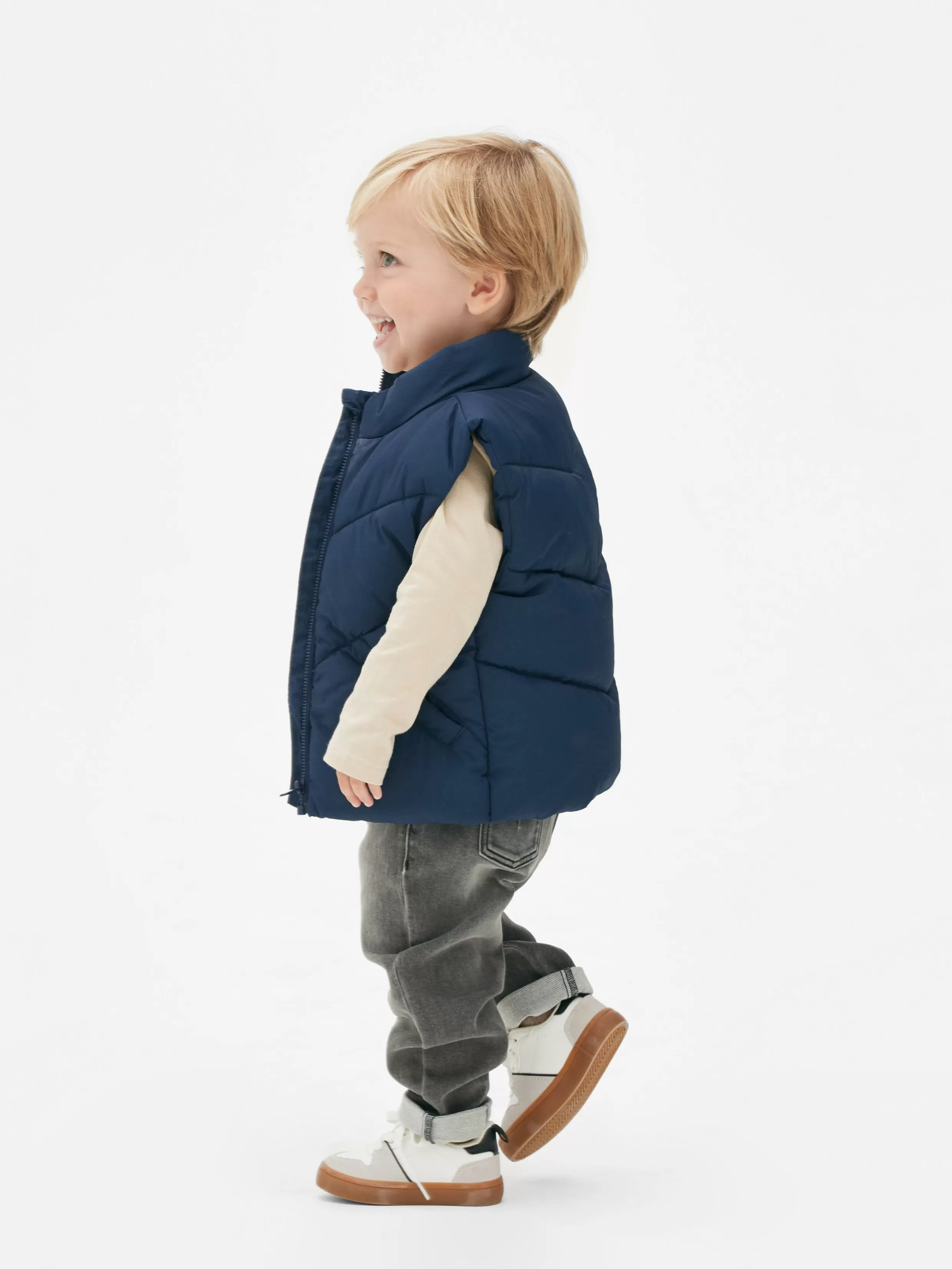 Discount Quilted Zip Vest BOY Coats And Jackets