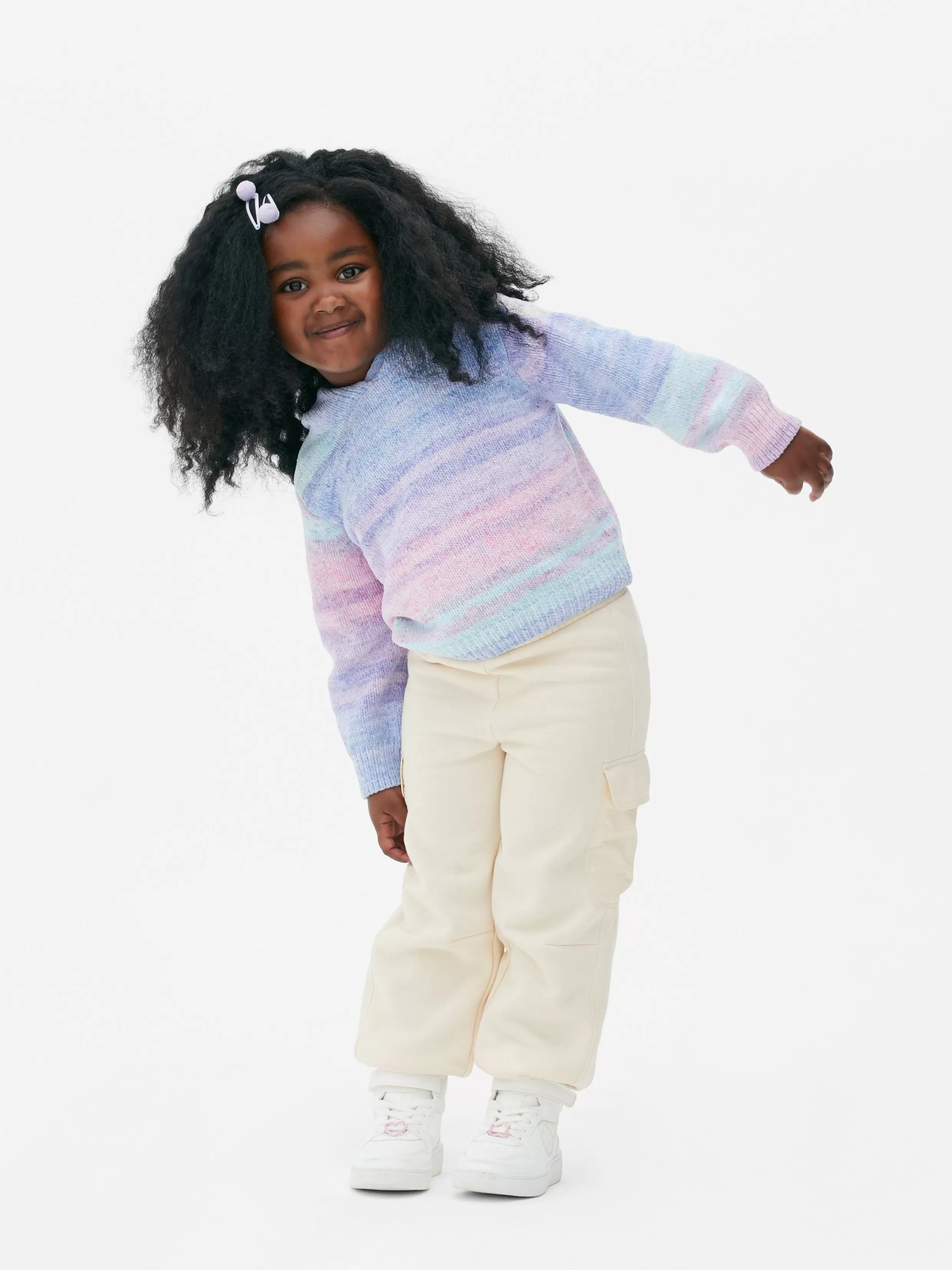 Best Sale Rainbow Knit Hoodie Kids Sweaters And Cardigans