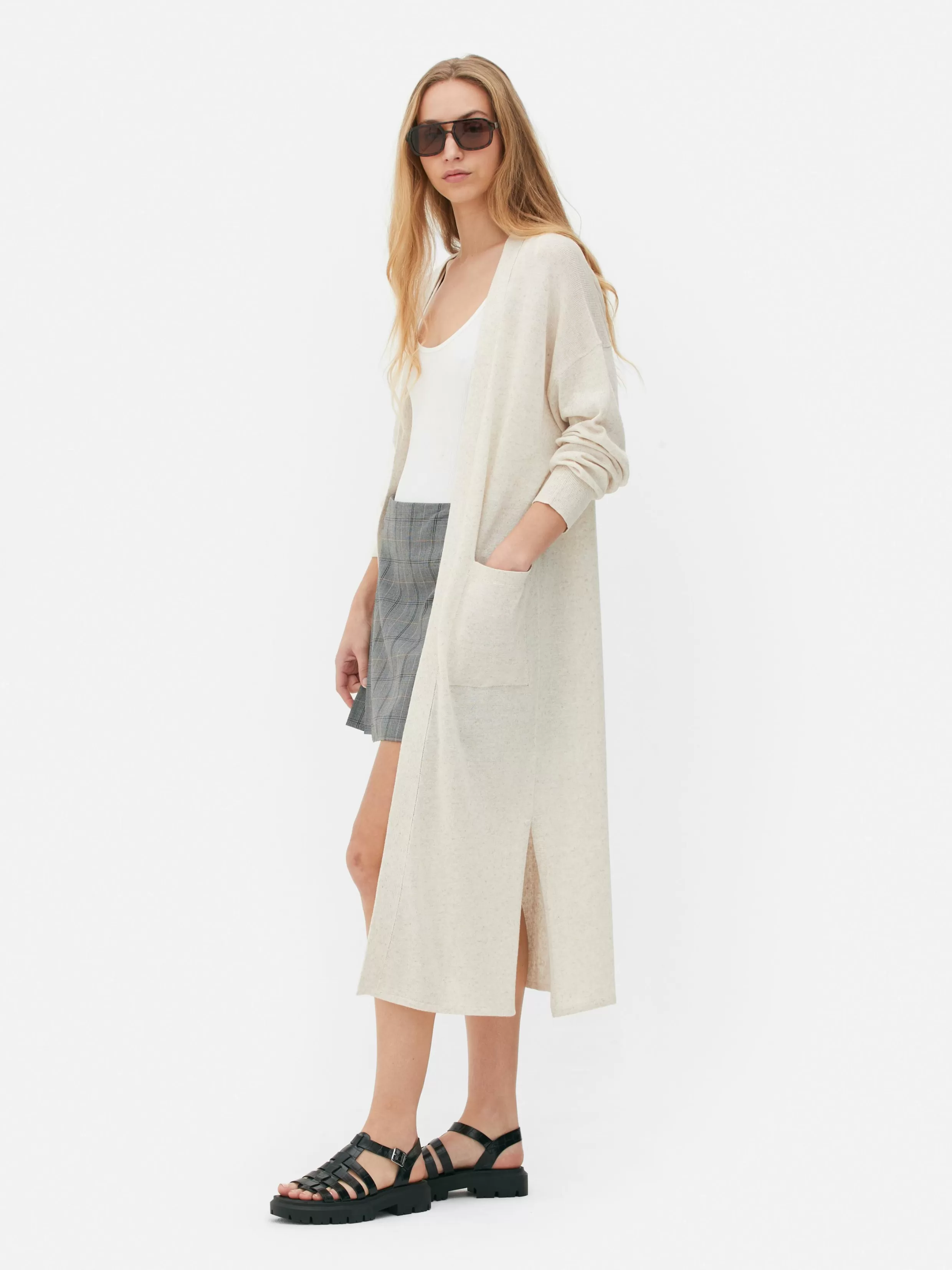 Hot Relaxed Edge-to-Edge Maxi Cardigan Women Sweaters And Cardigans