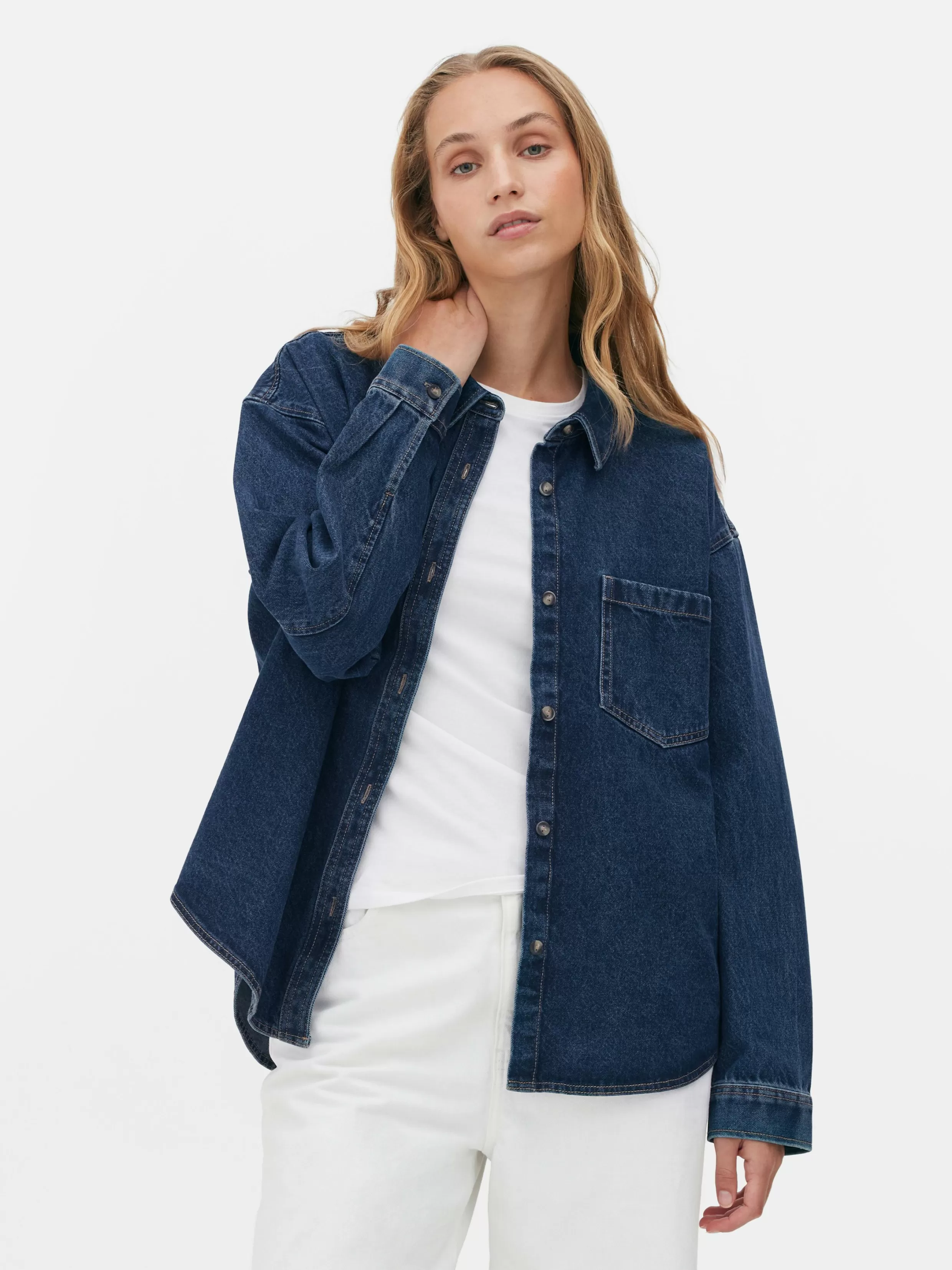 Shop Relaxed Fit Denim Shirt Women Denim | Shirts And Blouses